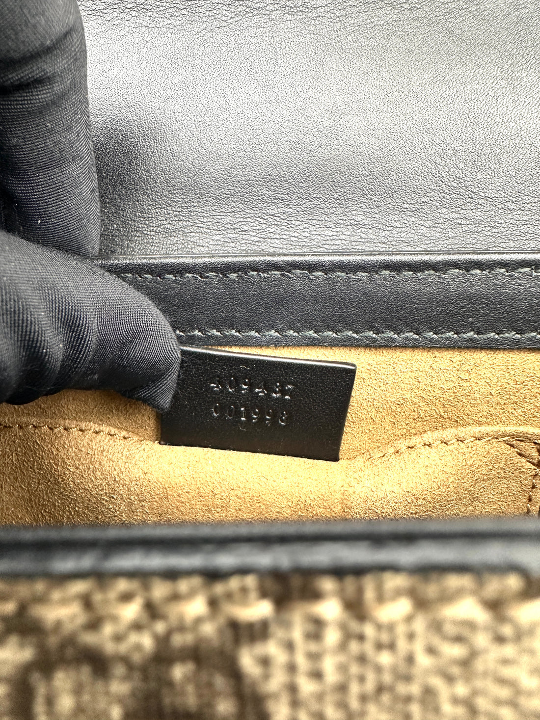Gucci GG Padlock Shoulder Bag Canvas and Black GG530
