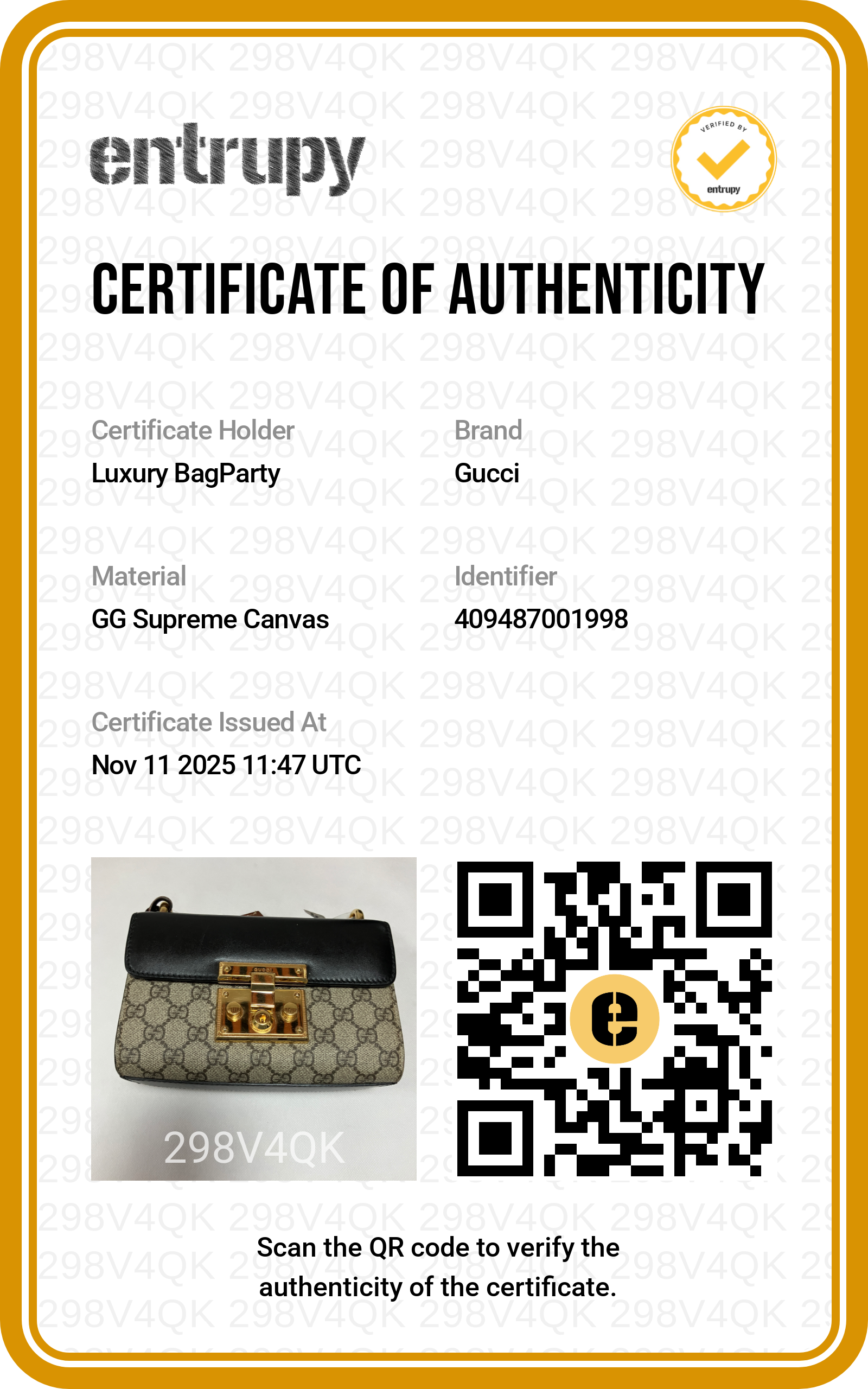 Gucci GG Padlock Shoulder Bag Canvas and Black GG530