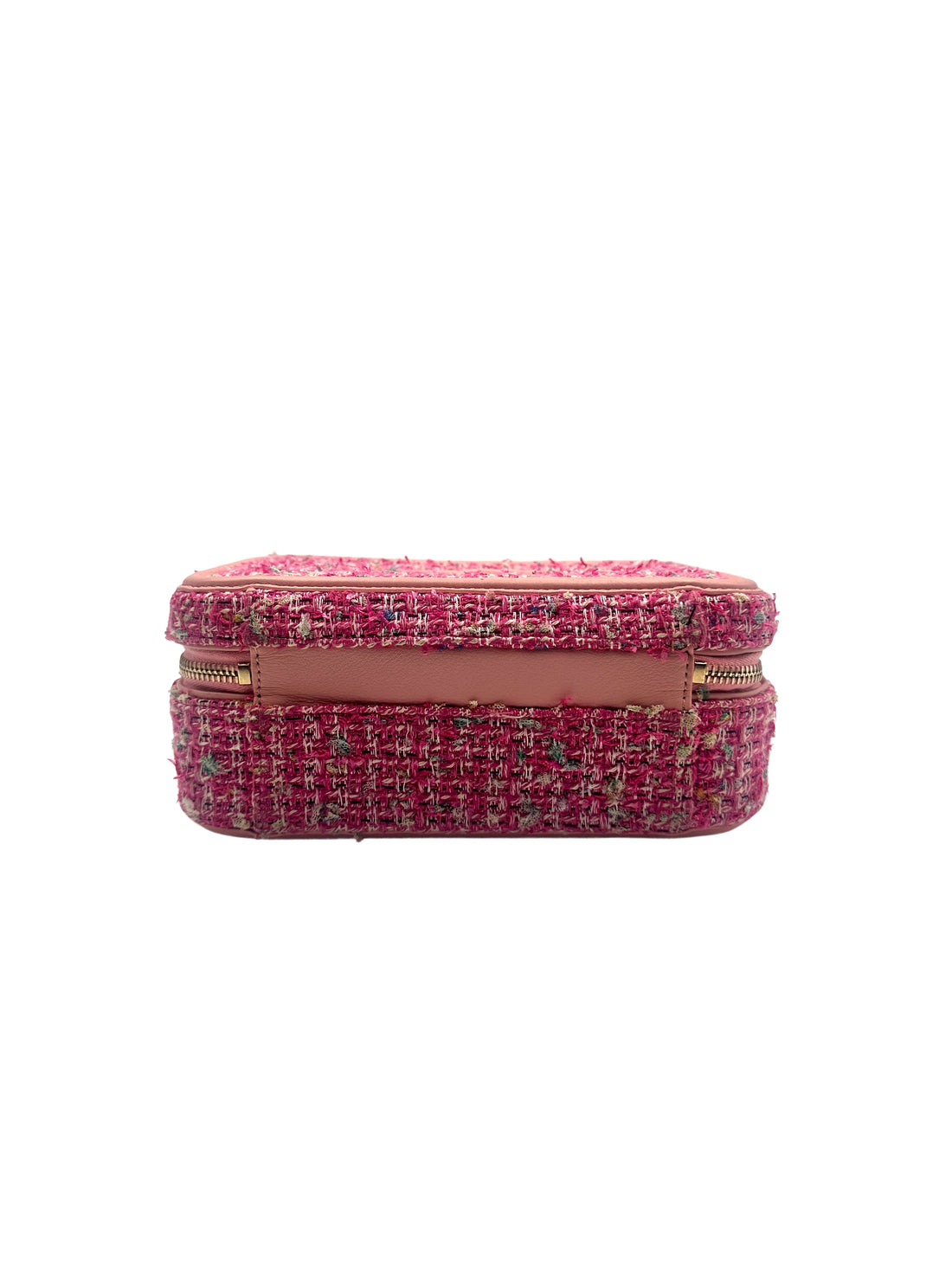 Chanel Tweed and Leather Flligree Vanity Bag Medium Pink (27***75) CC774