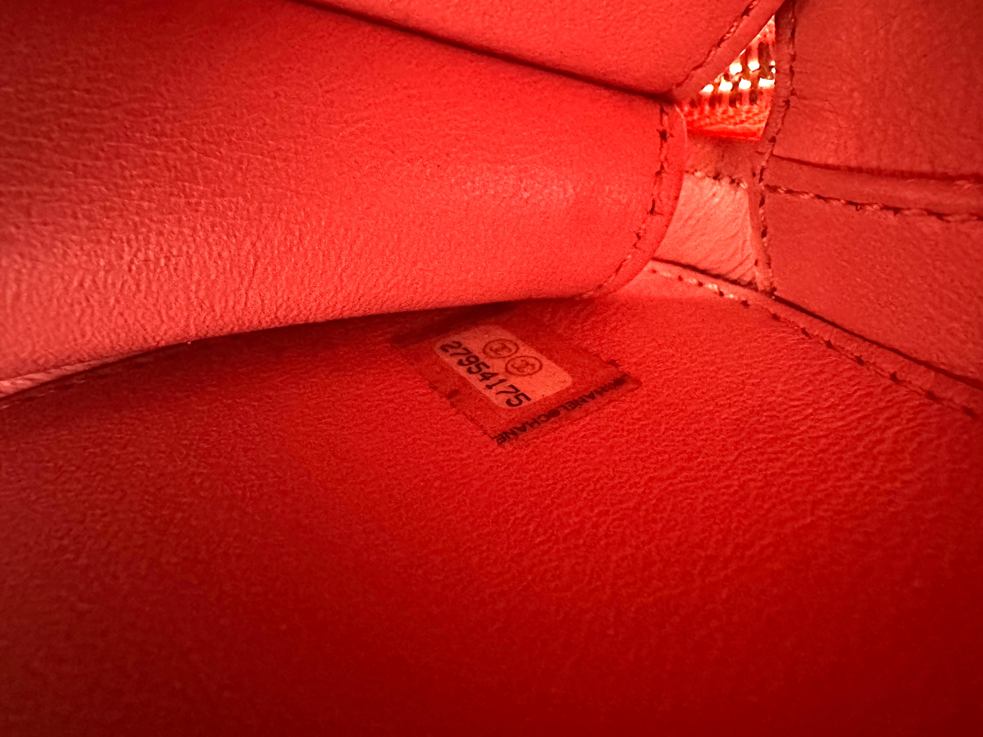 Chanel Tweed and Leather Flligree Vanity Bag Medium Pink (27***75) CC774
