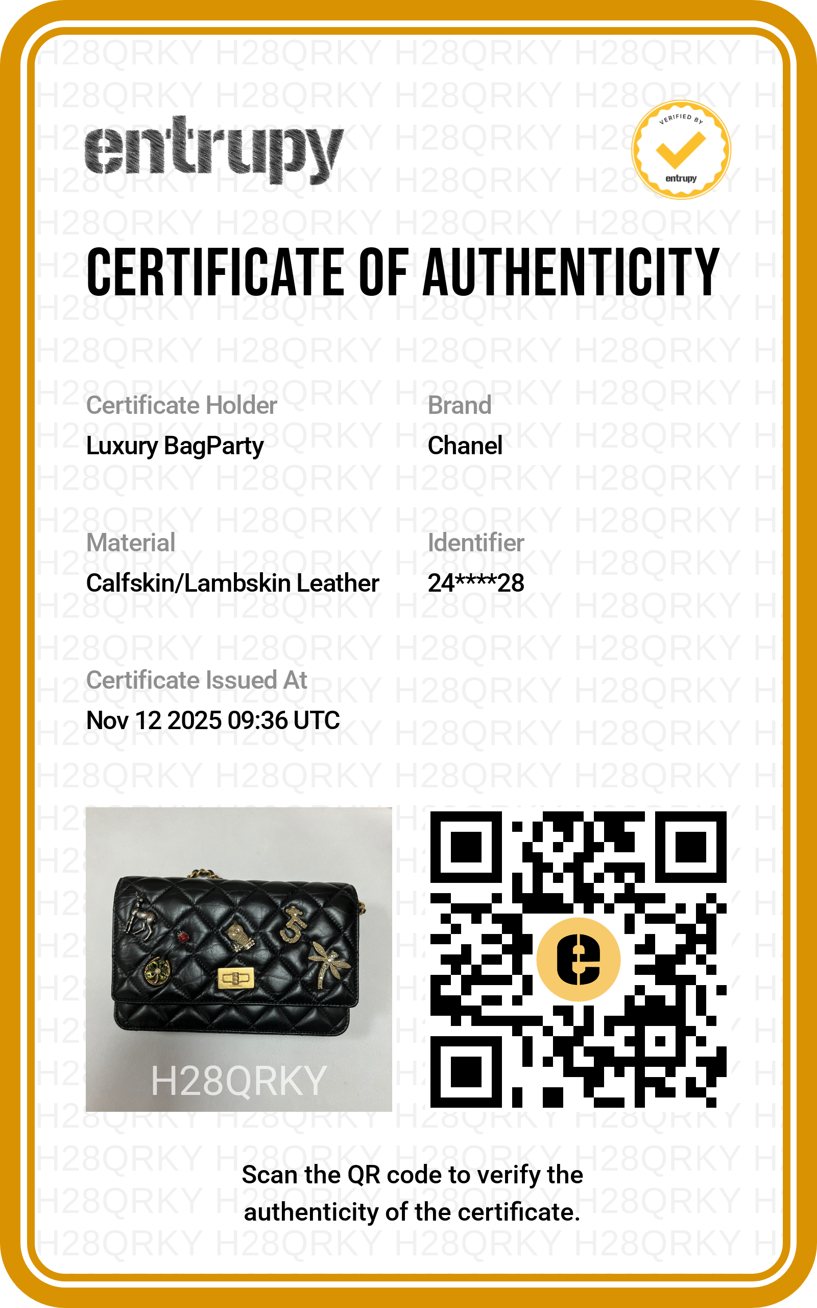 Chanel Quilted Lucky Charm Wallet on Chain Black (24***28) CC779