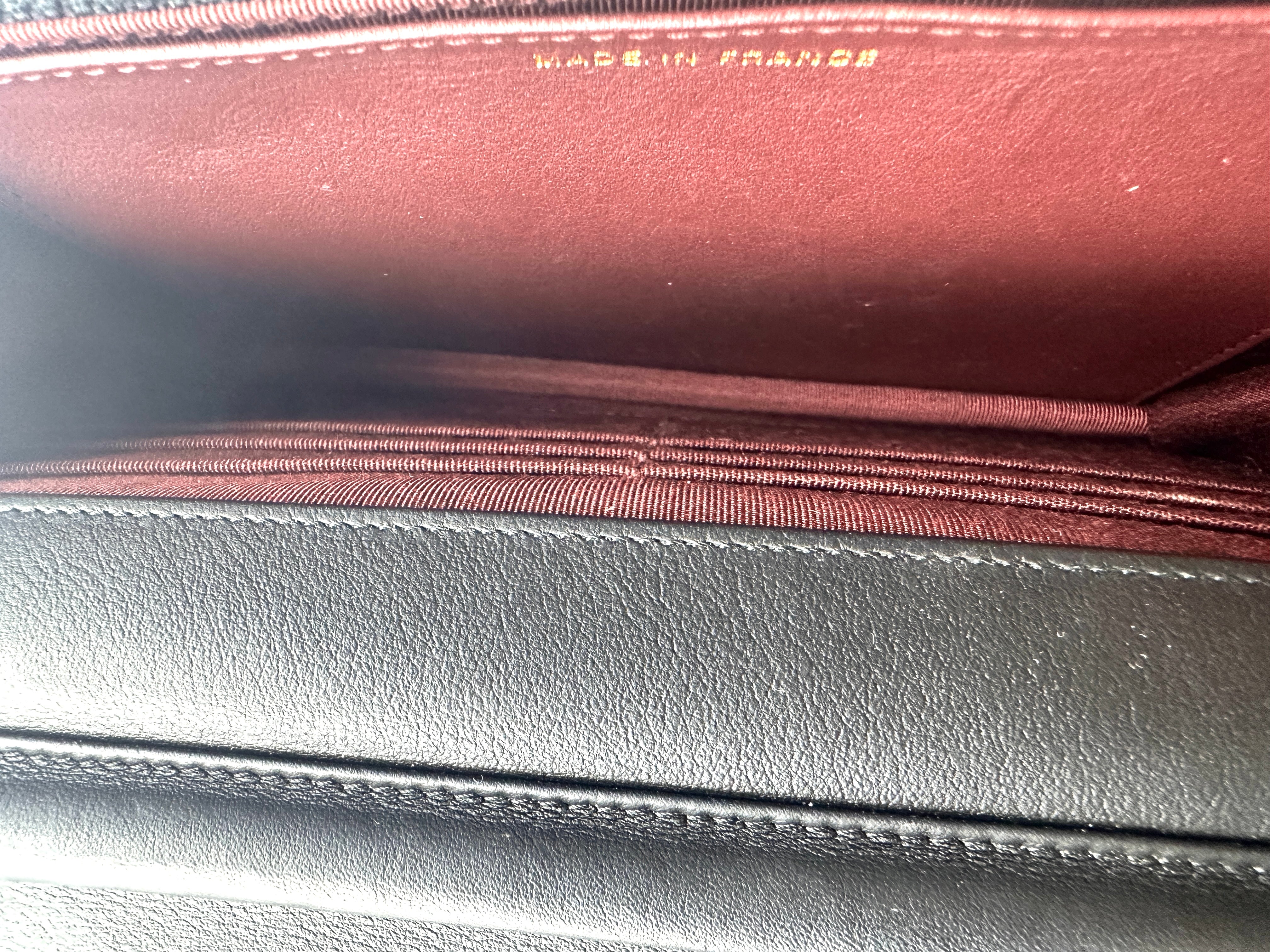 Chanel Quilted Lucky Charm Wallet on Chain Black (24***28) CC779