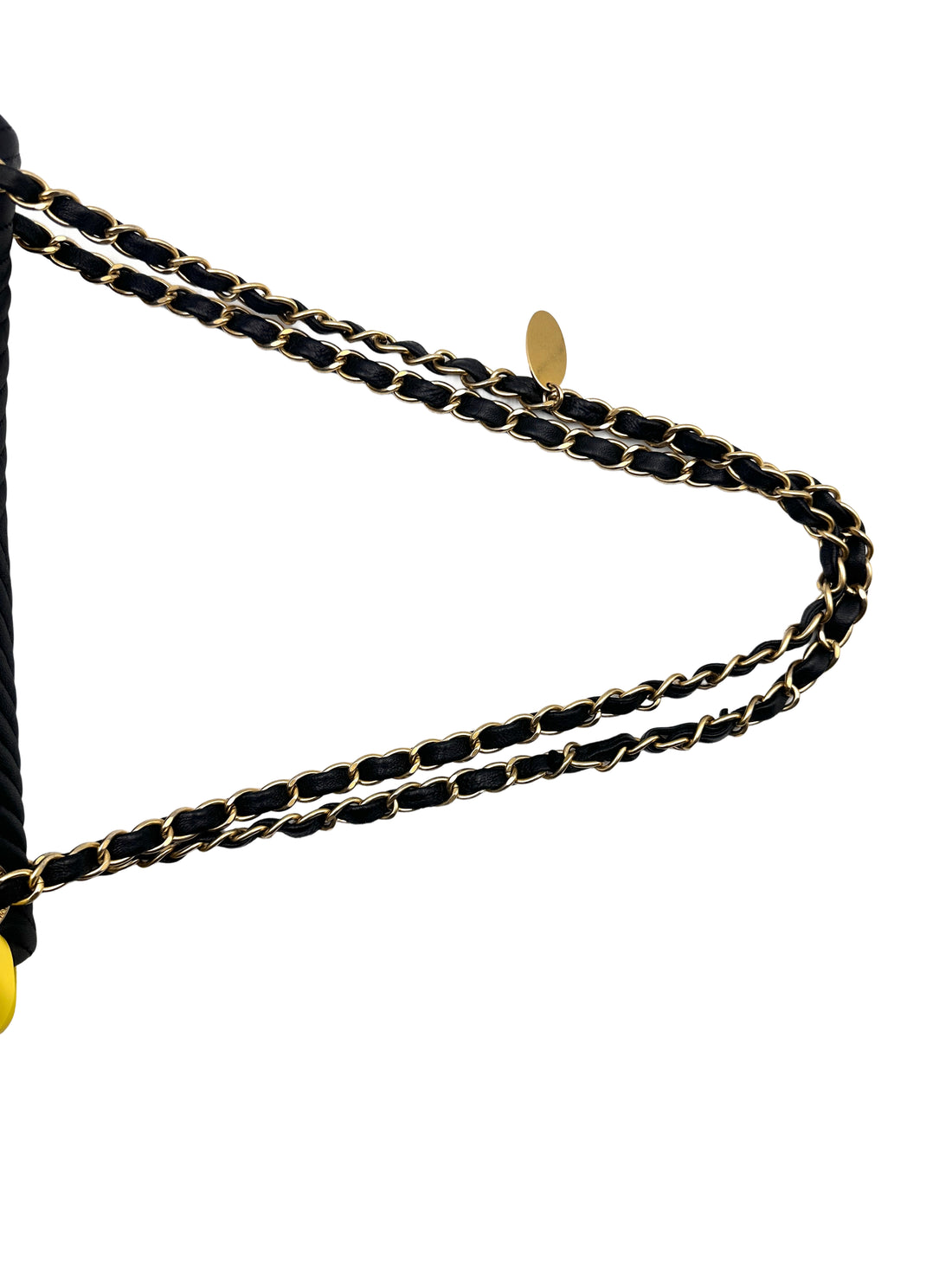 Chanel Chevron Calfskin Surpique Seasonal Flap Black (18***09) CC780