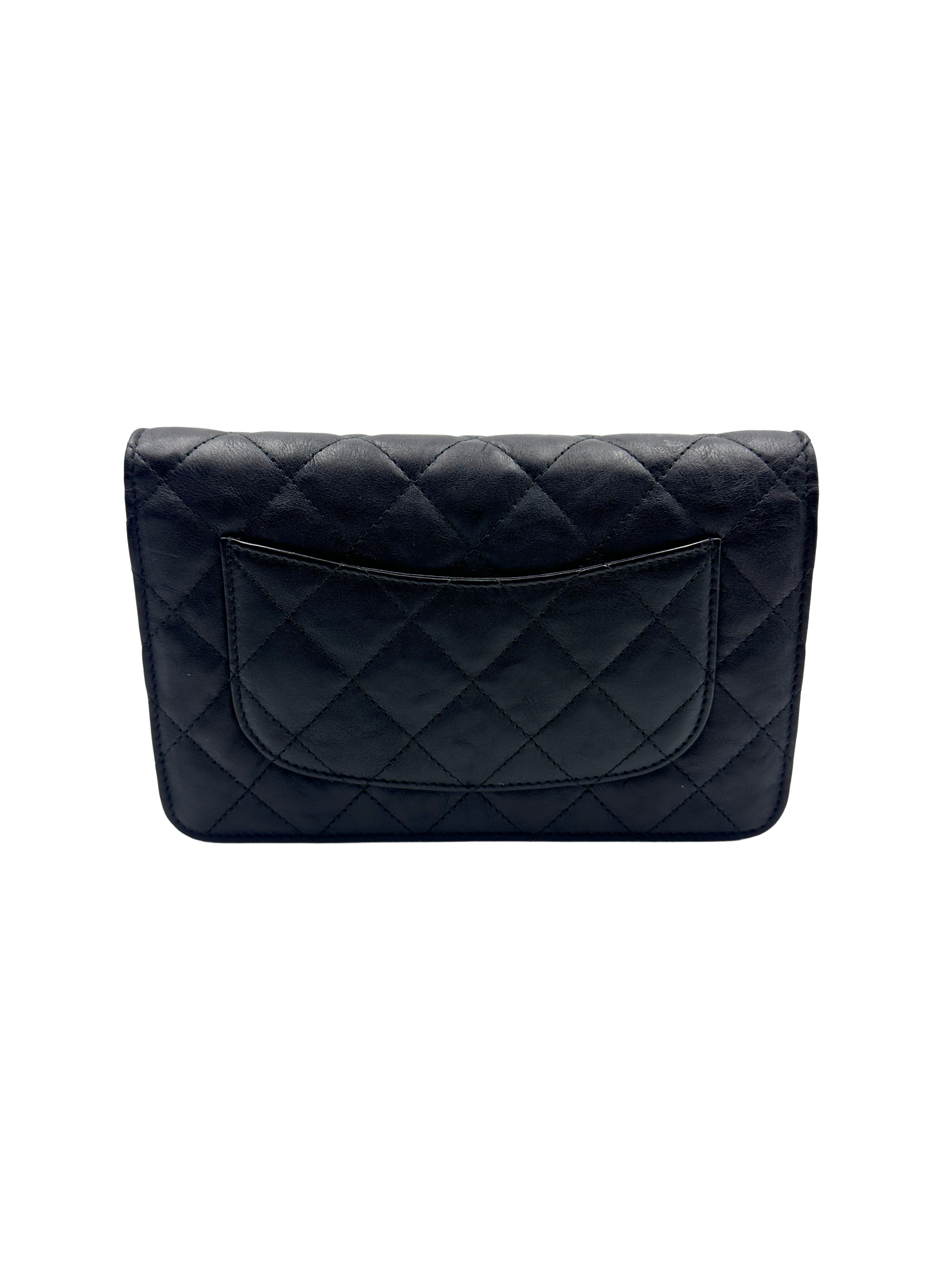 Chanel Quilted Calfskin WOC Black/Black (24***01) CC776