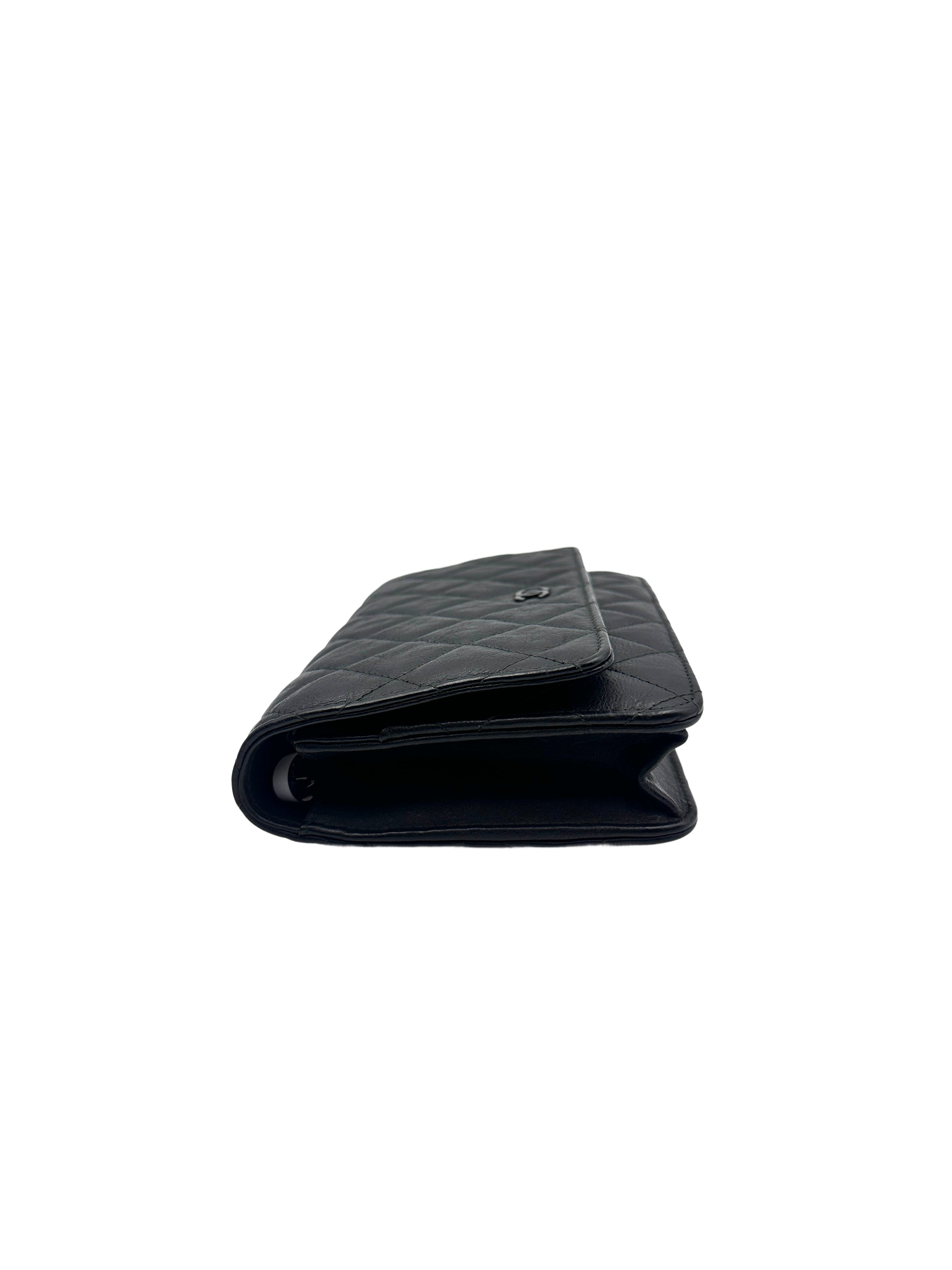 Chanel Quilted Calfskin WOC Black/Black (24***01) CC776