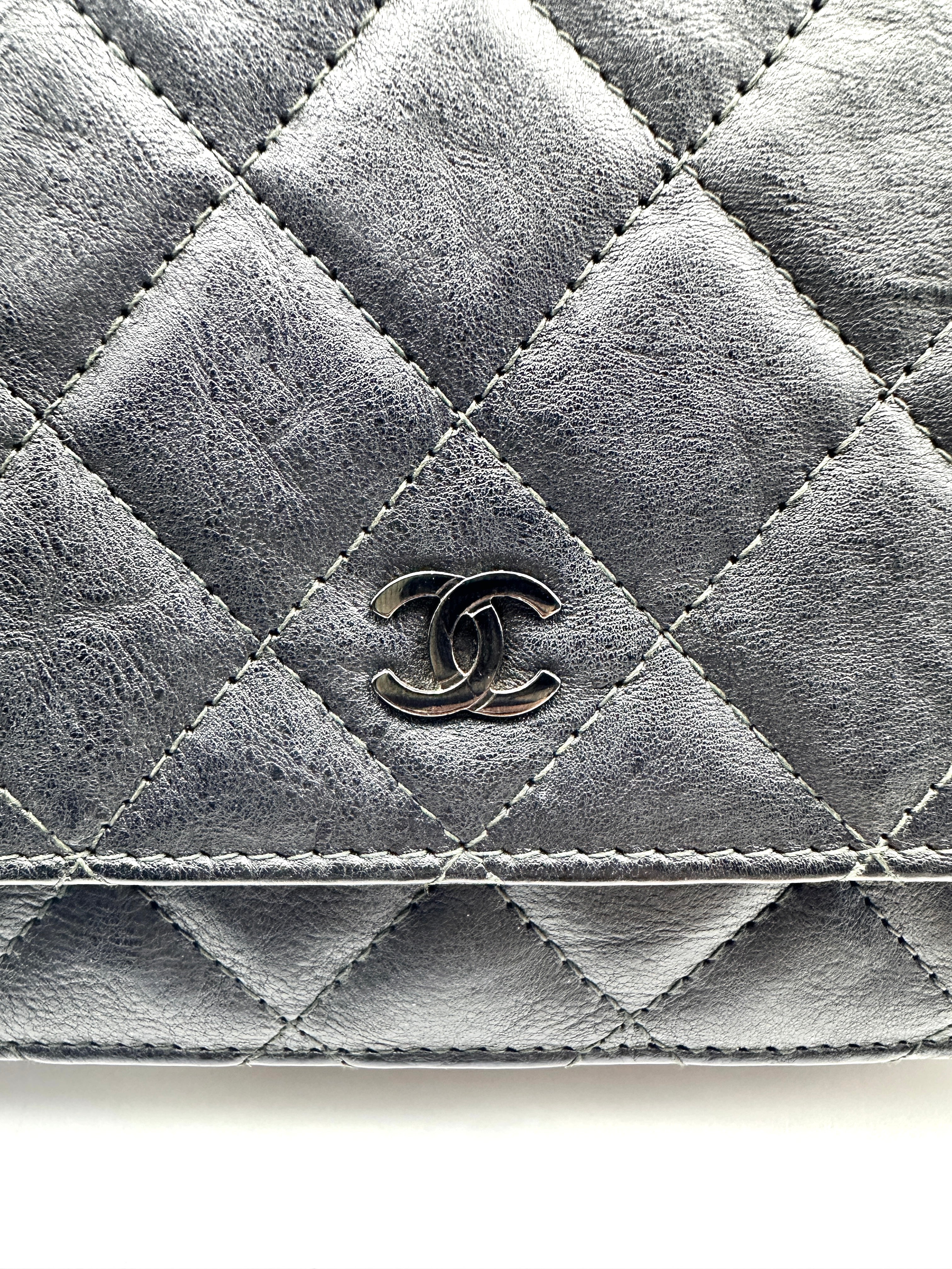 Chanel Quilted Calfskin WOC Black/Black (24***01) CC776
