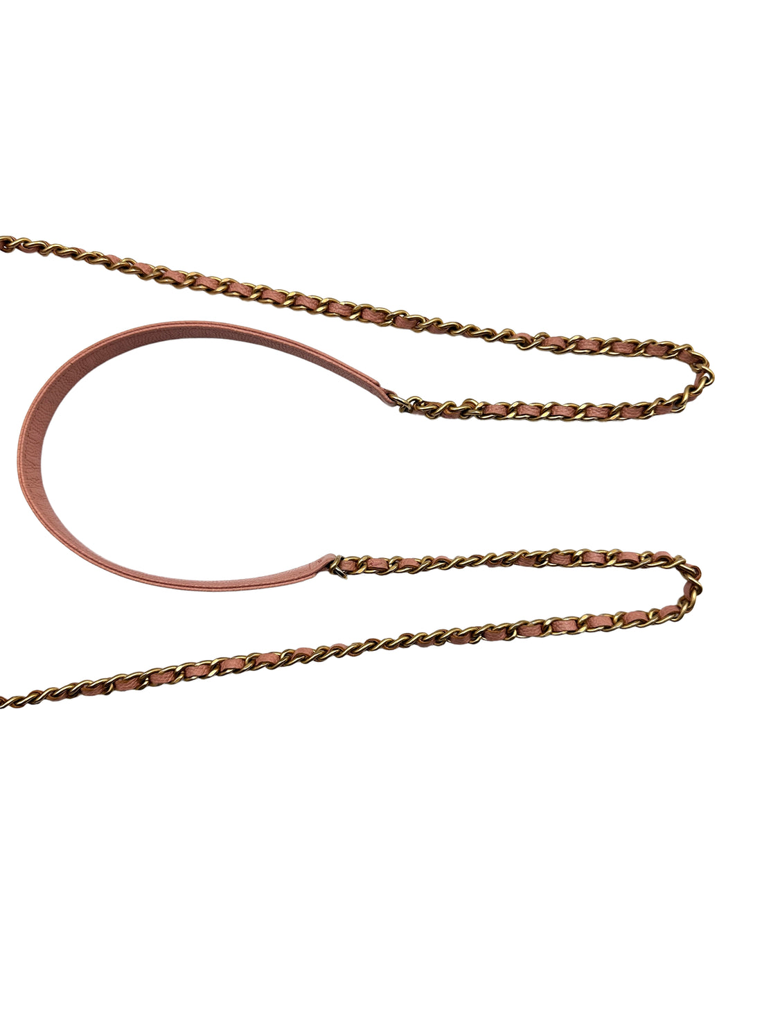 Chanel caviar leather Boy Wallet On Chain pink (25***79) CC811