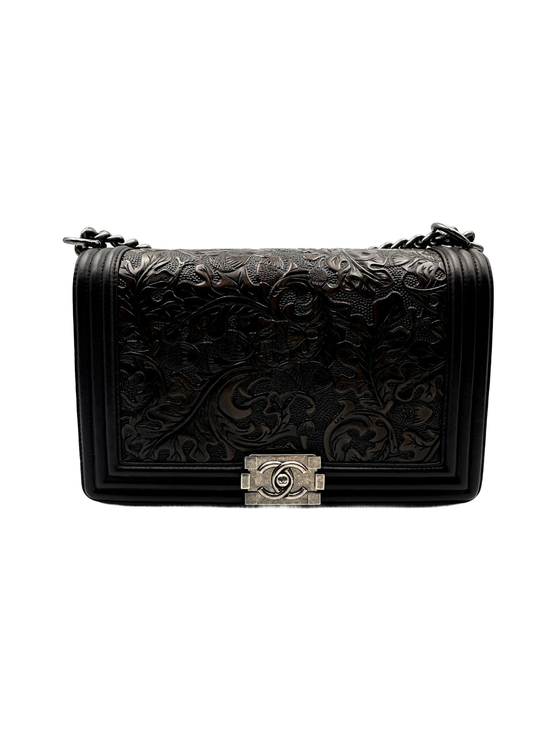 Chanel Large Dallas Cordoba Boy Bag Brown CC812