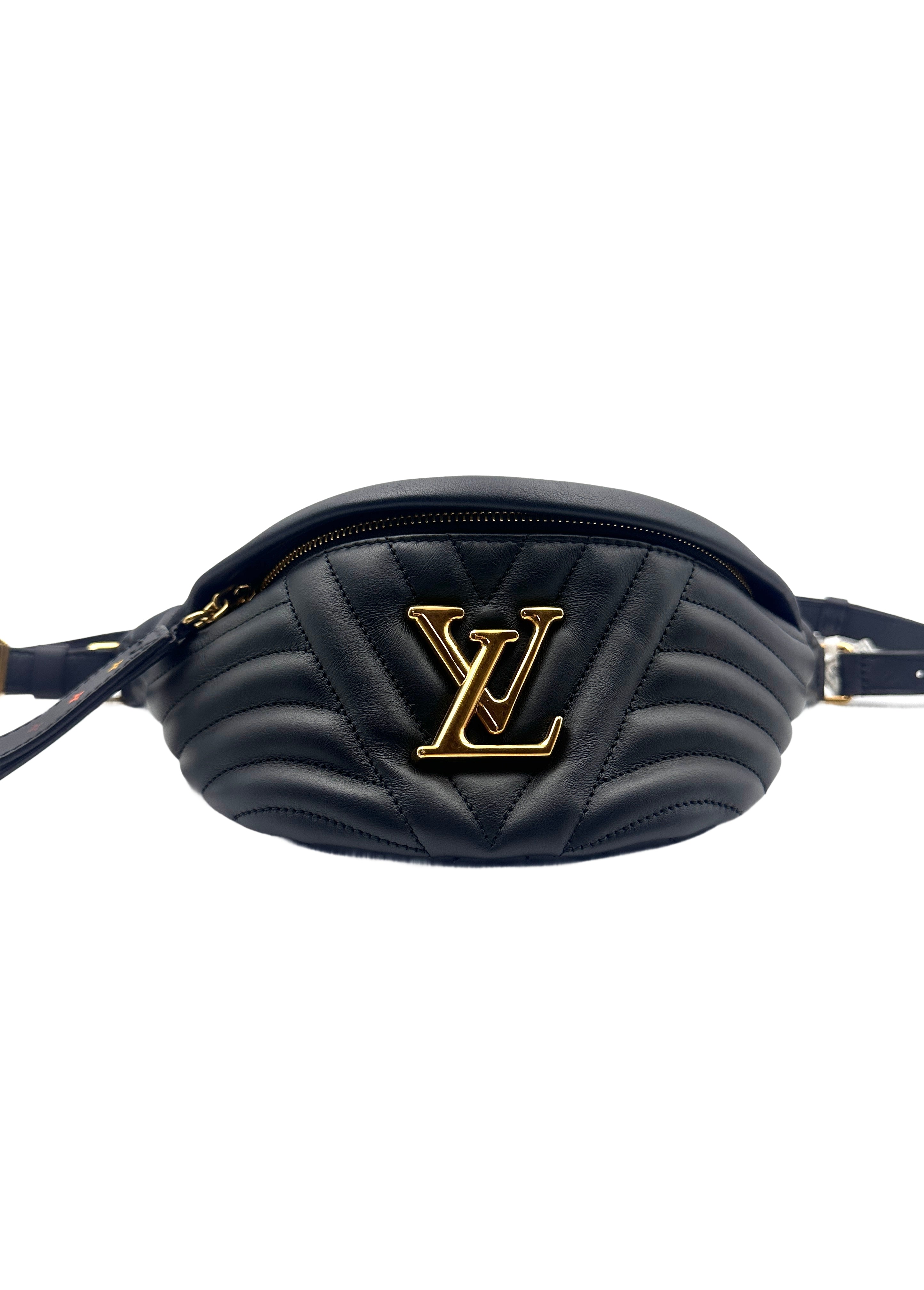 Louis Vuitton Leather New Wave Belt Bag Black LV1369