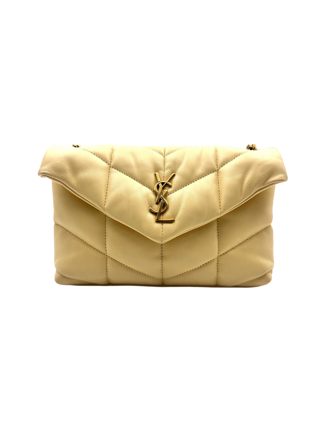 Saint Laurent Loulou Puffer Bag Yellow SL136