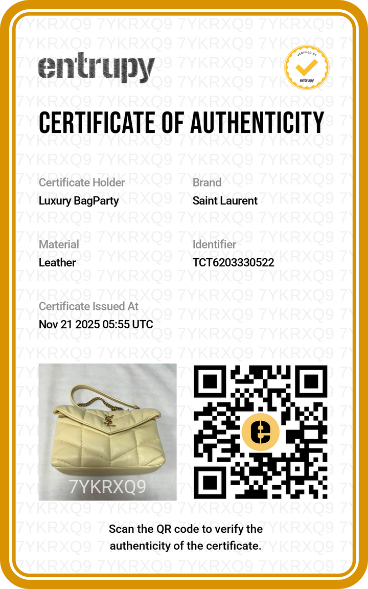 Saint Laurent Loulou Puffer Bag Yellow SL136