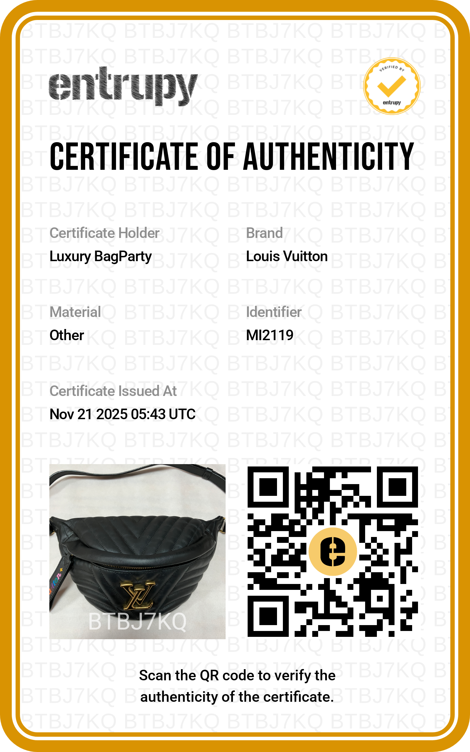 Louis Vuitton Leather New Wave Belt Bag Black LV1369