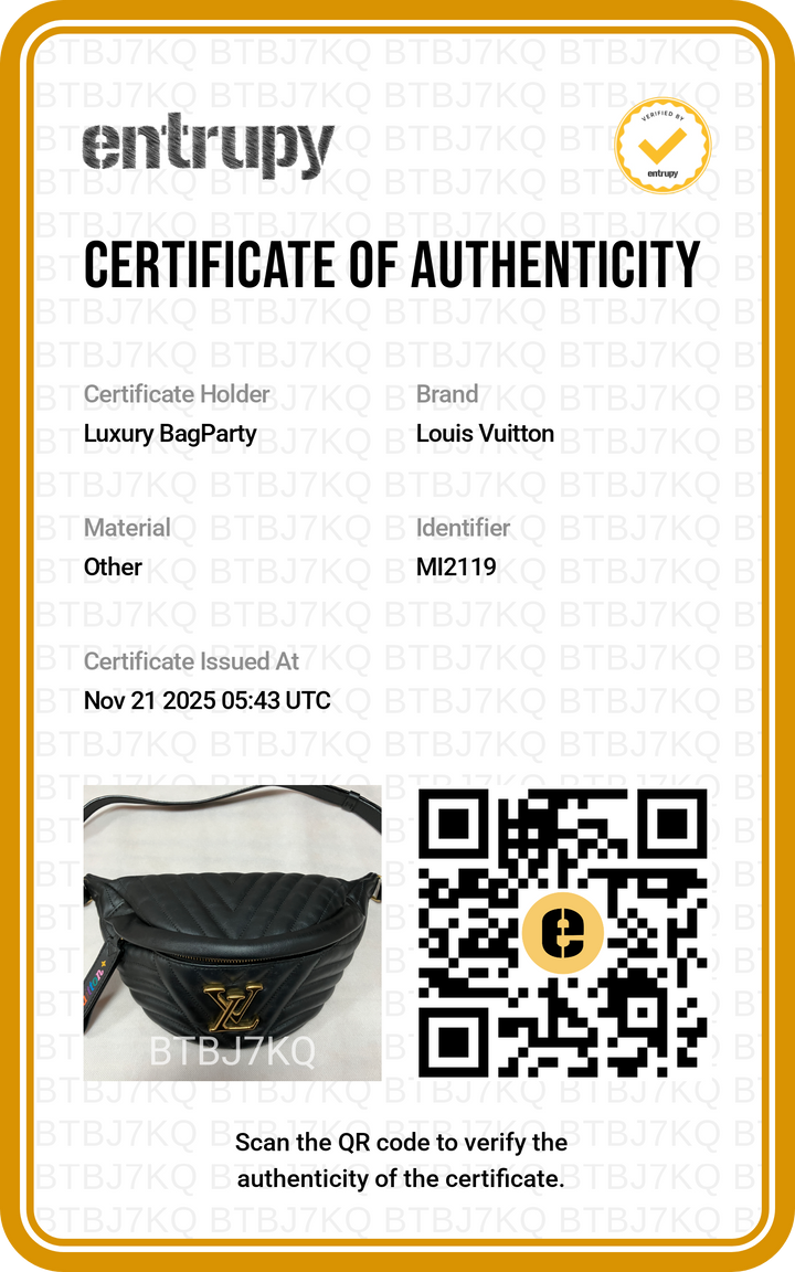 Louis Vuitton Leather New Wave Belt Bag Black LV1369