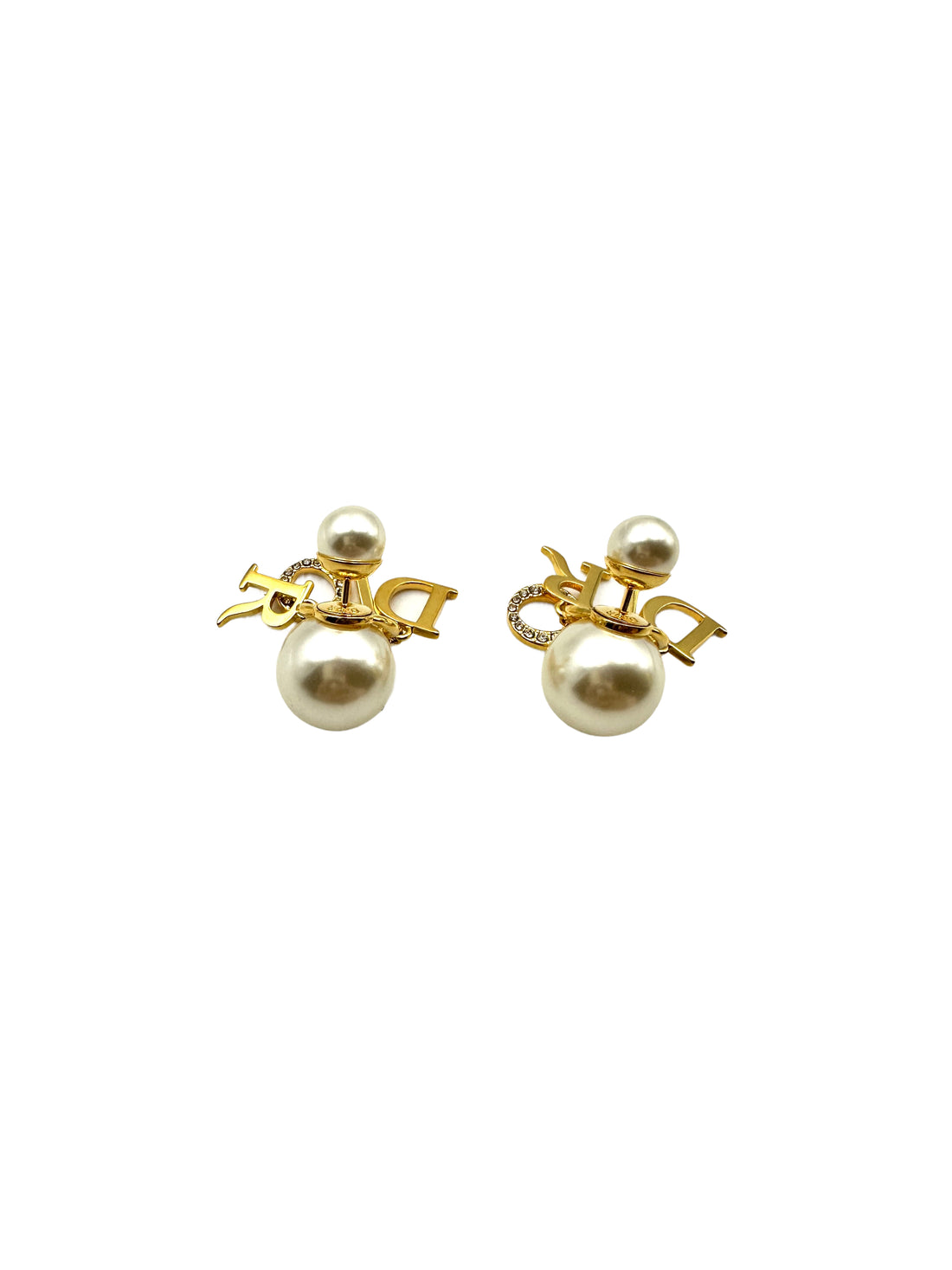 Dior Tribales Pearl & Logo Earrings DOJE10