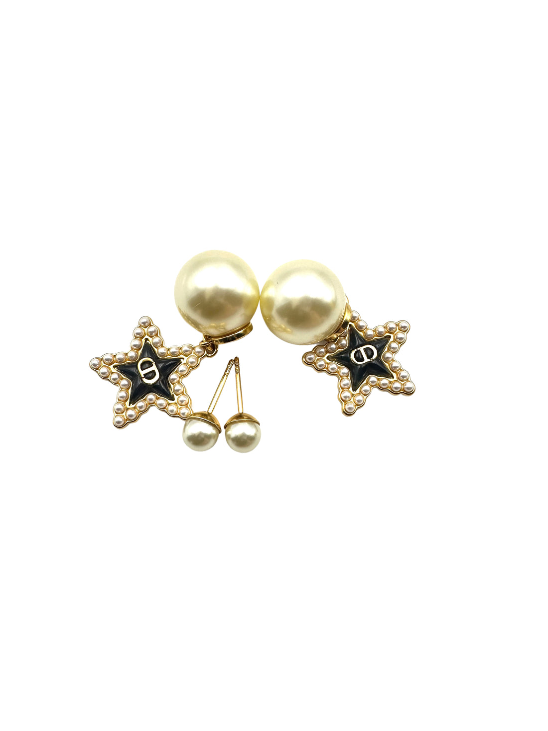 Dior Tribales Earrings with Pentagram Charms DOJE11