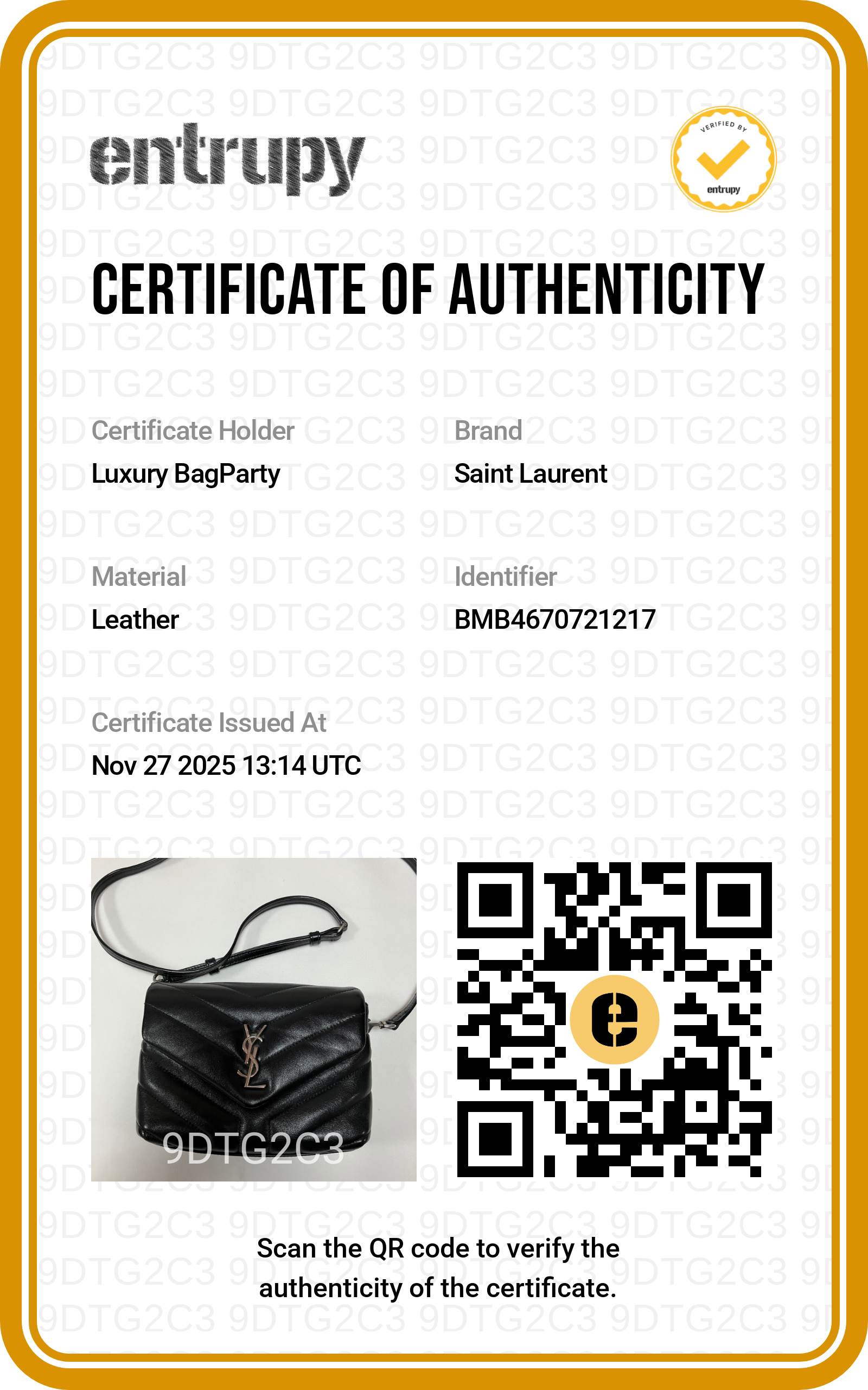 Saint Laurent Quilted Loulou Crossbody Bag Black SL138