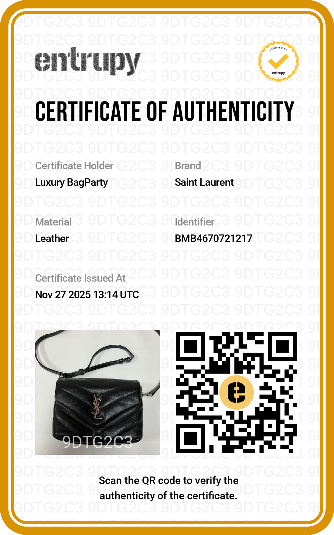 Saint Laurent Quilted Loulou Crossbody Bag Black SL138