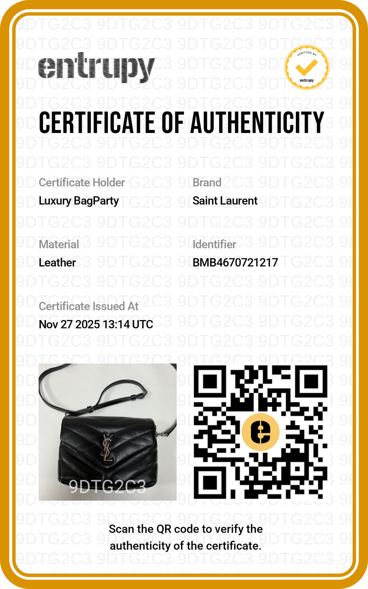 Saint Laurent Quilted Loulou Crossbody Bag Black SL138