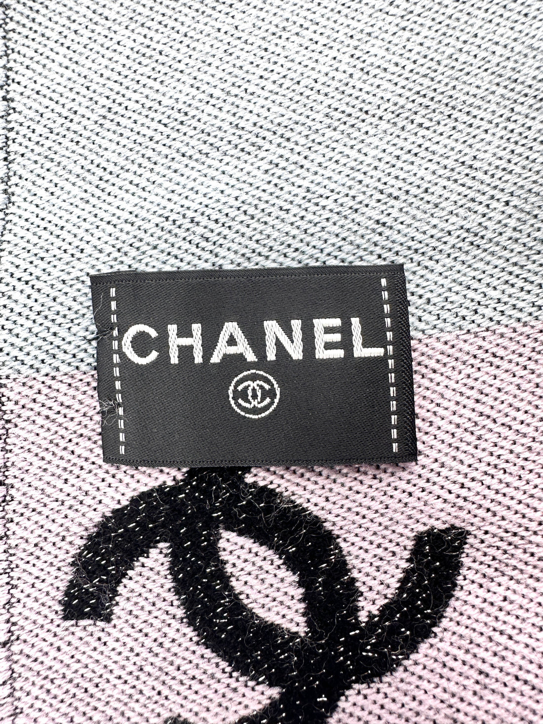Chanel Rainbow Shiny Multicolor CC Logo Cashmere Wool Scarf  2024 Style CCS02