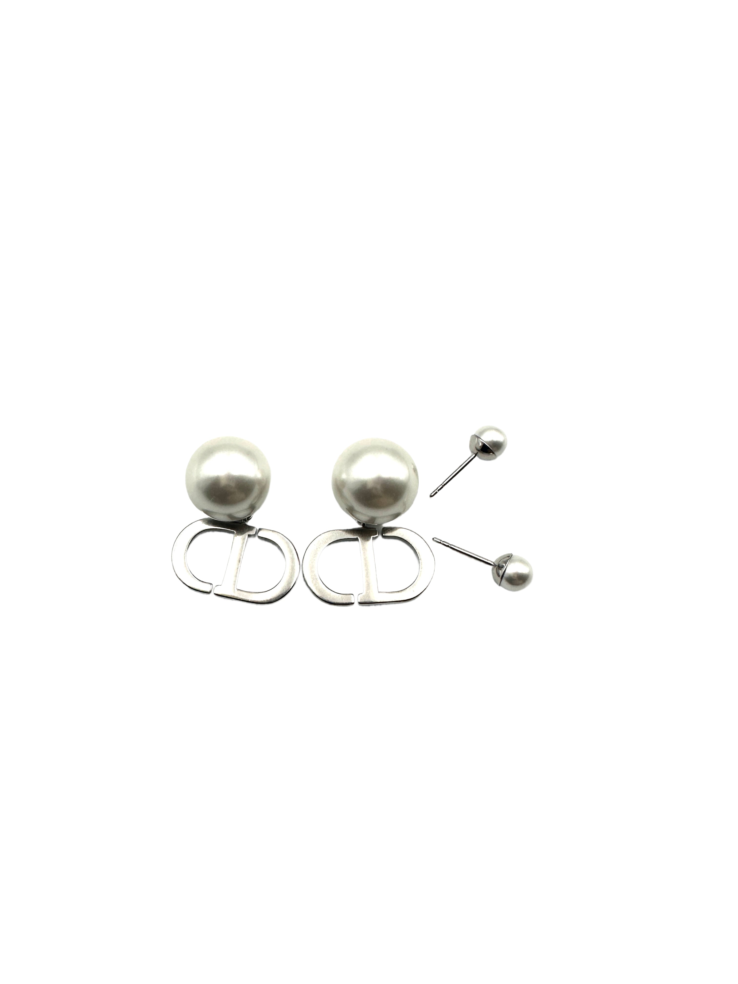 Dior Tribal Earrings Silver in Metal DOJE02