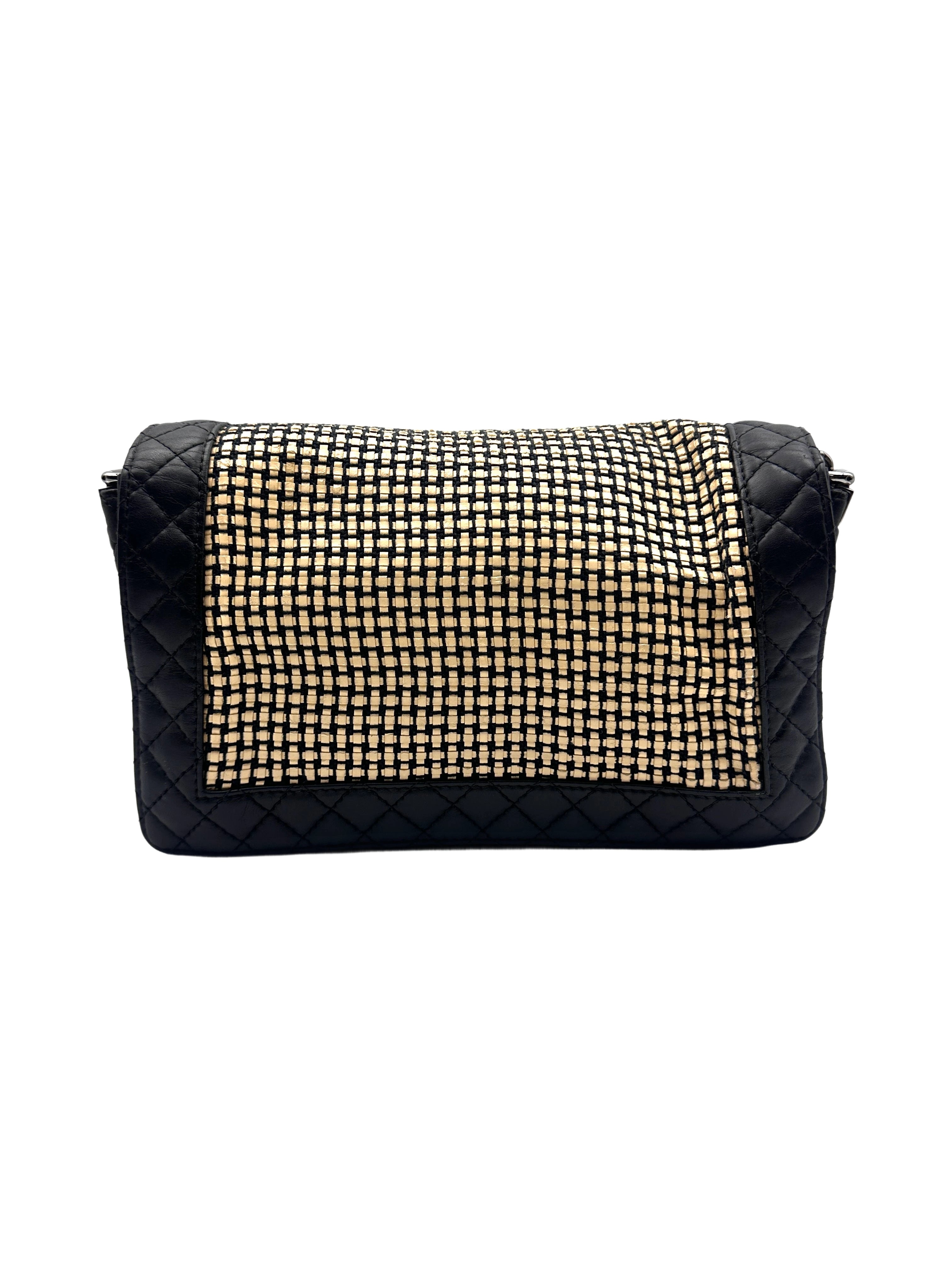 Chanel Black Leather Two-Tone LeBoy Bag  (19***32) CC899