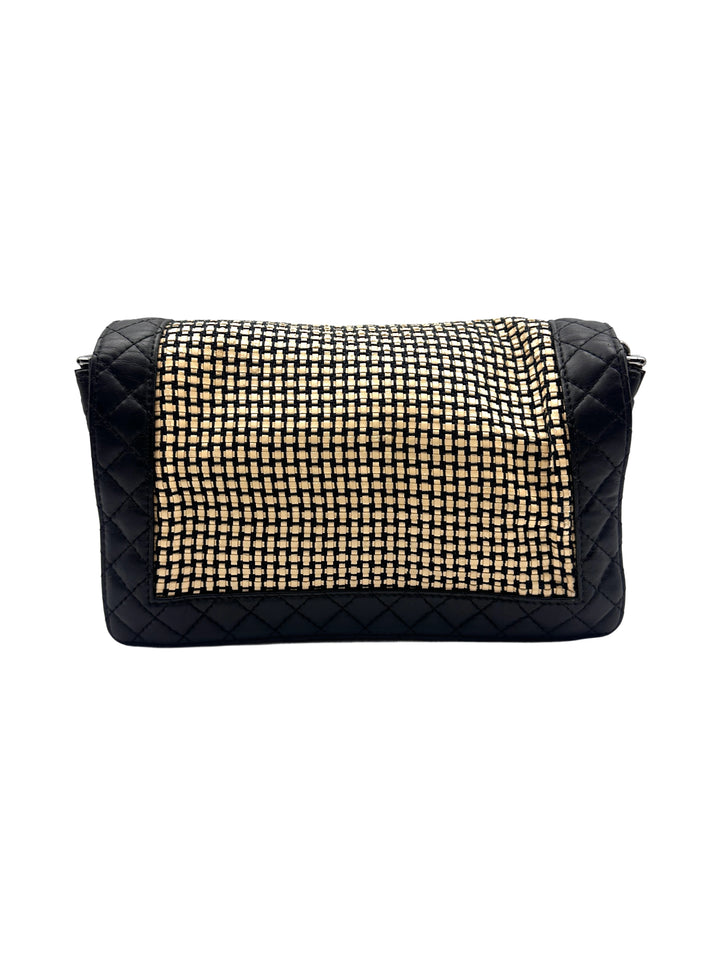 Chanel Black Leather Two-Tone LeBoy Bag  (19***32) CC899