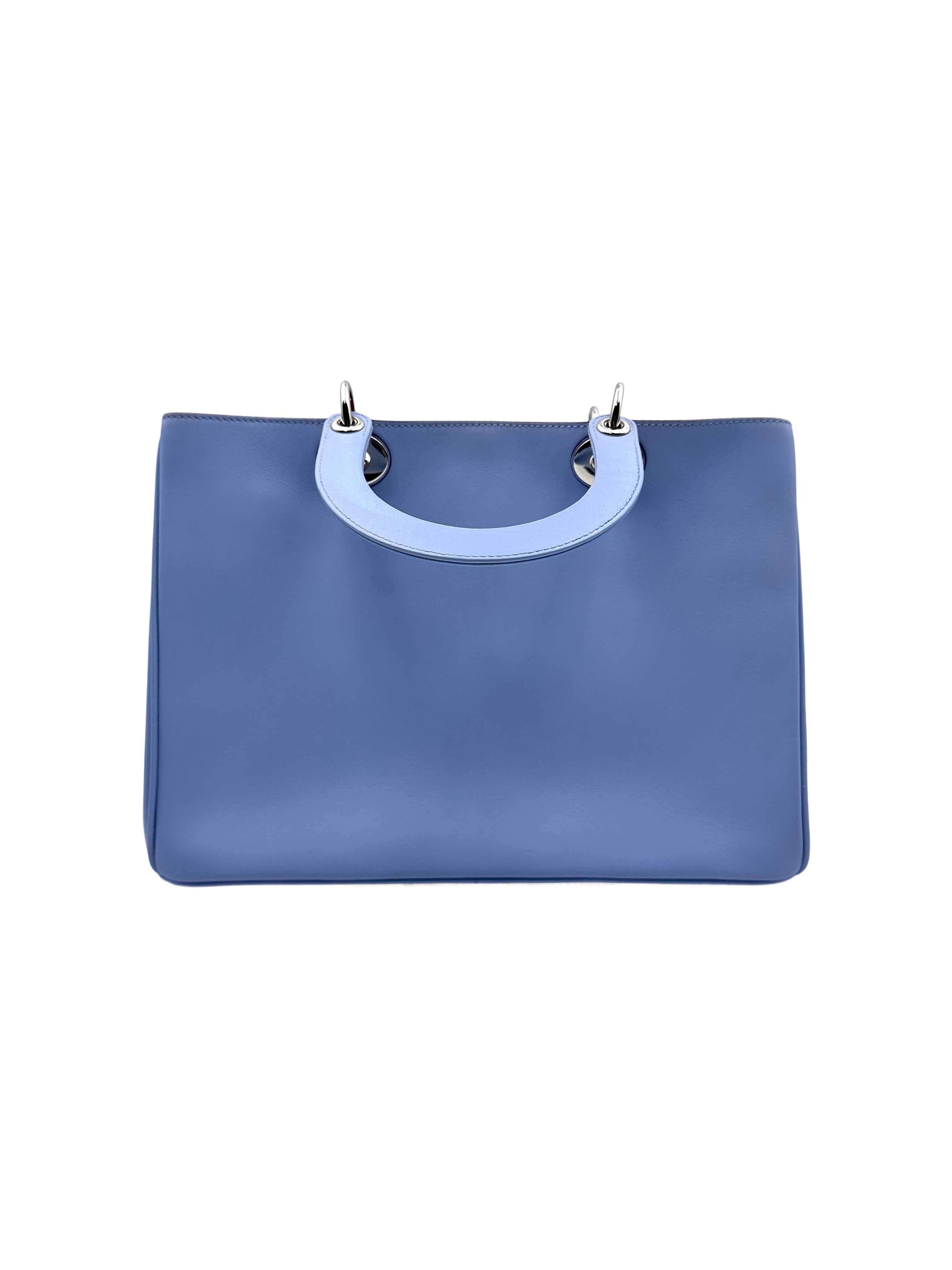 Dior Diorissimo VIP Light Blue and Red Tote Bag DR344
