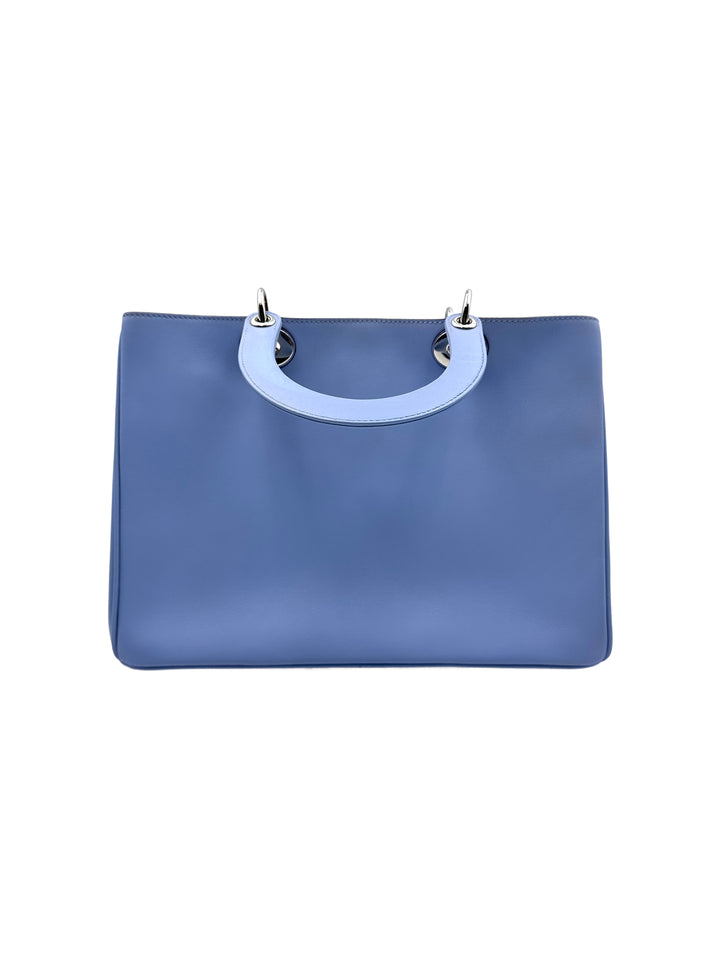 Dior Diorissimo VIP Light Blue and Red Tote Bag DR344