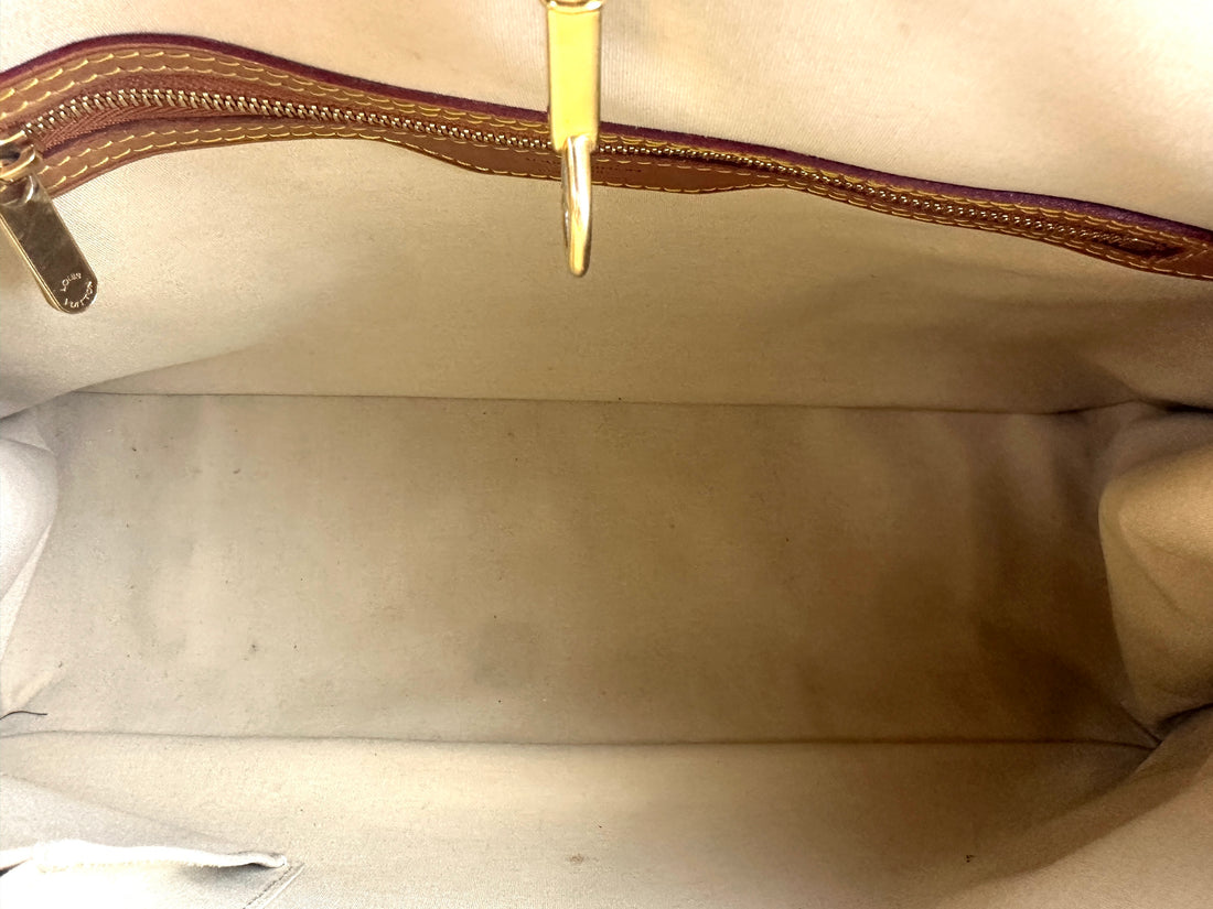 Louis Vuitton Monogram Limited Edition Gold Embroidered Horizontal Tote Bag Pumpkin Bag LV1395