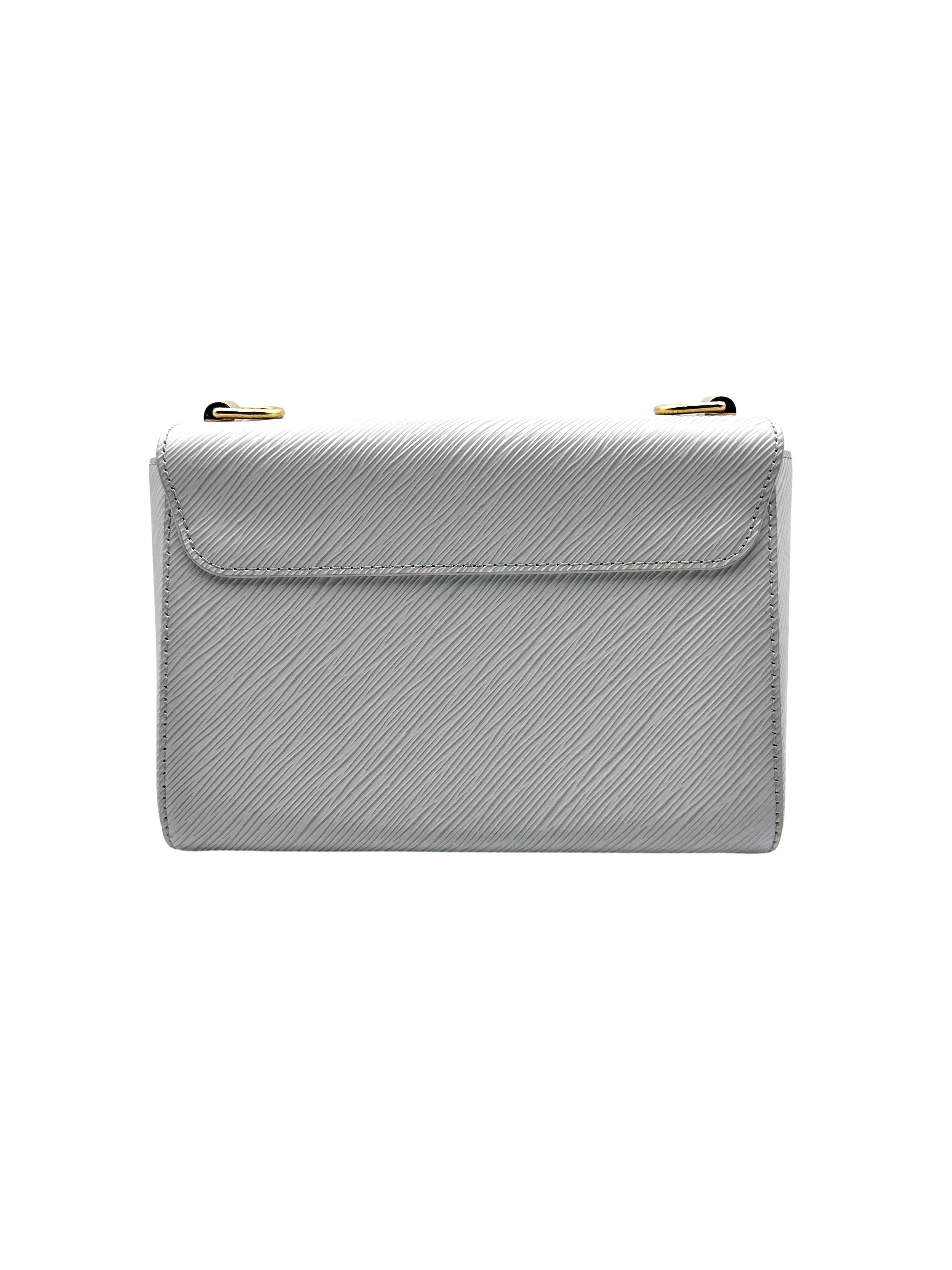 Louis Vuitton Twist Medium Light Gray Wavy Pattern Bag LV1396