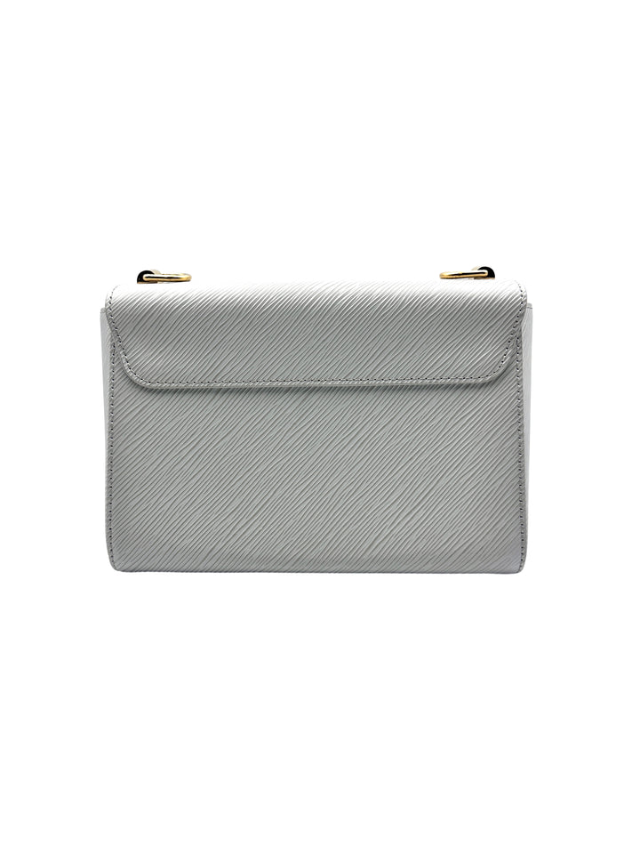 Louis Vuitton Twist Medium Light Gray Wavy Pattern Bag LV1396