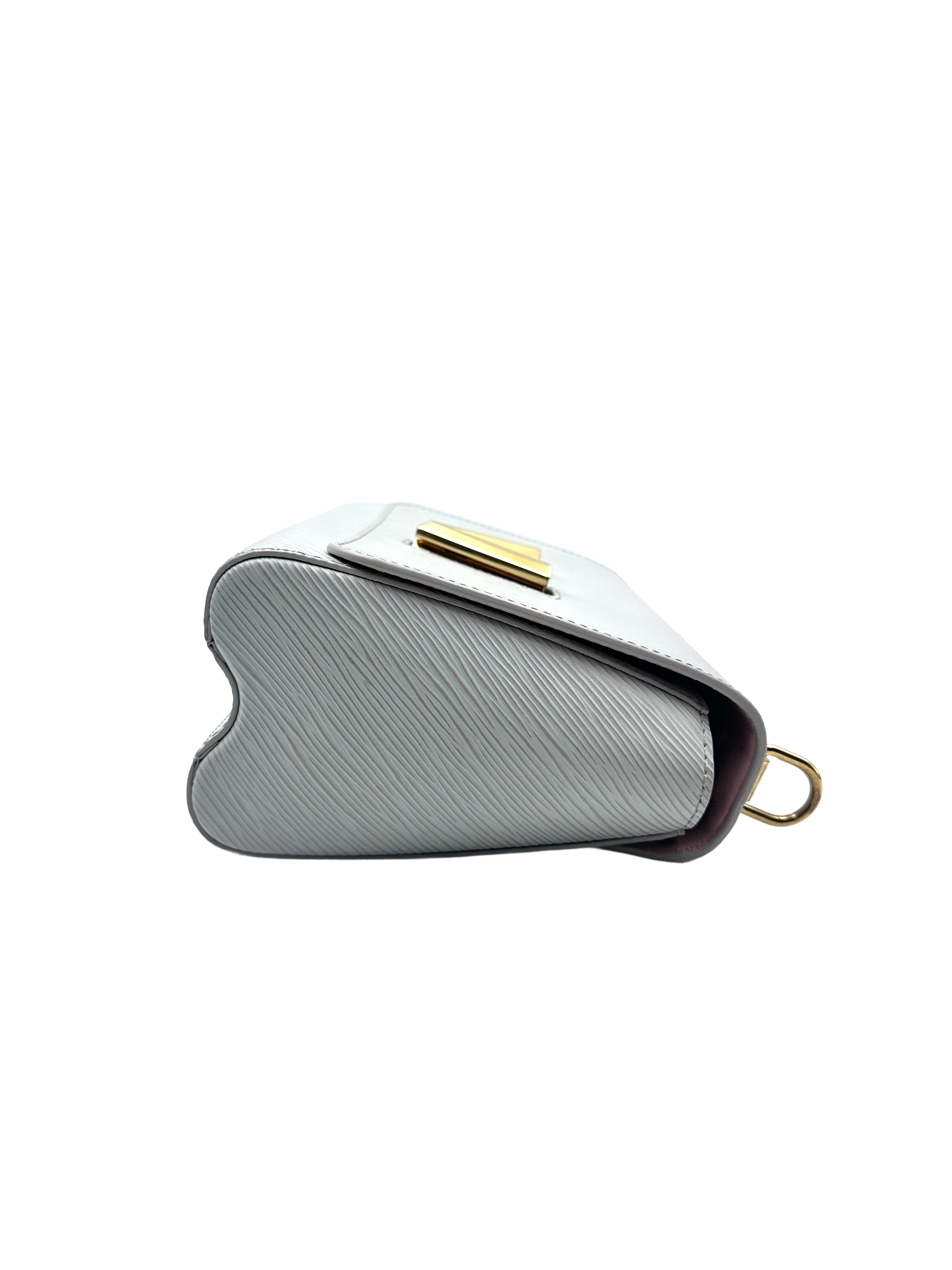 Louis Vuitton Twist Medium Light Gray Wavy Pattern Bag LV1396