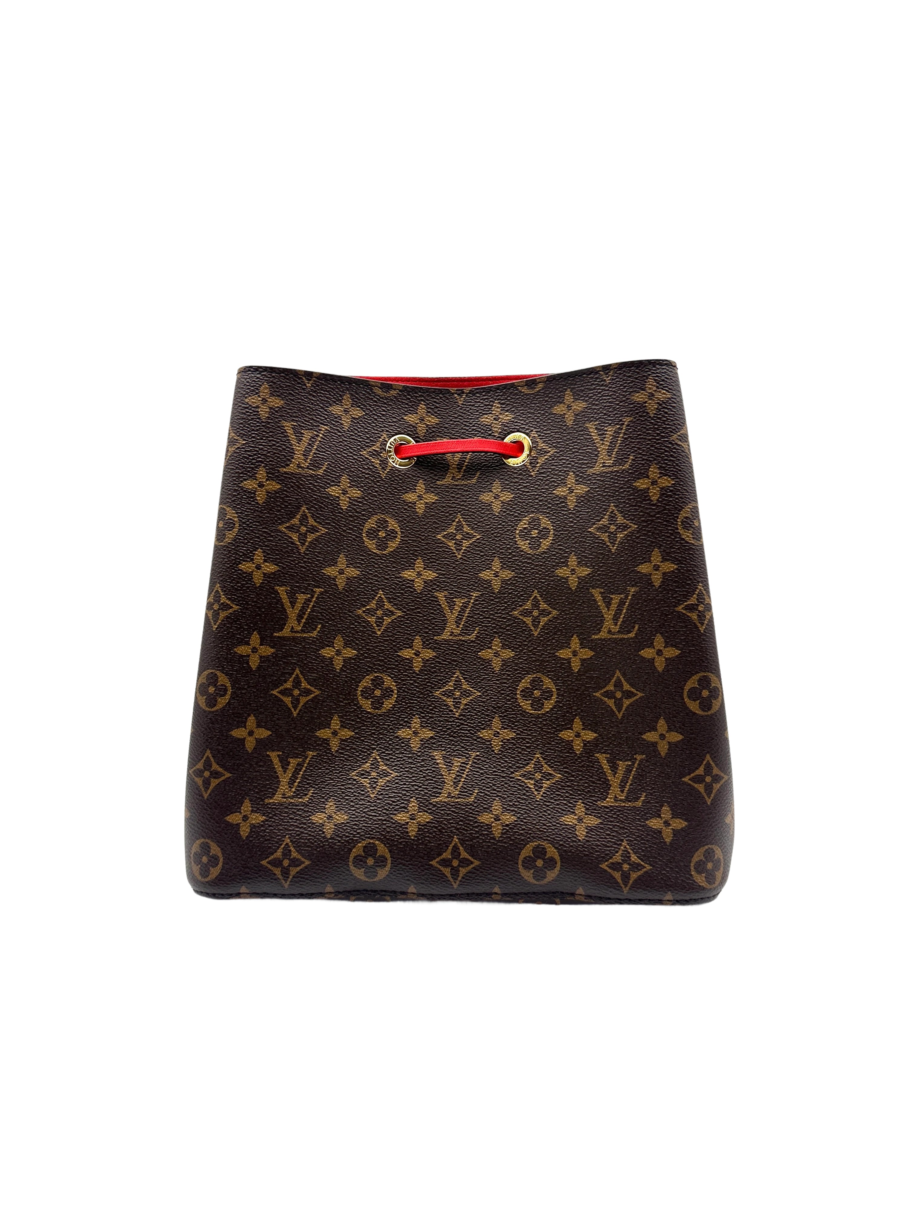 Louis Vuitton Neo Noé Monogram Red Bucket Bag LV1394