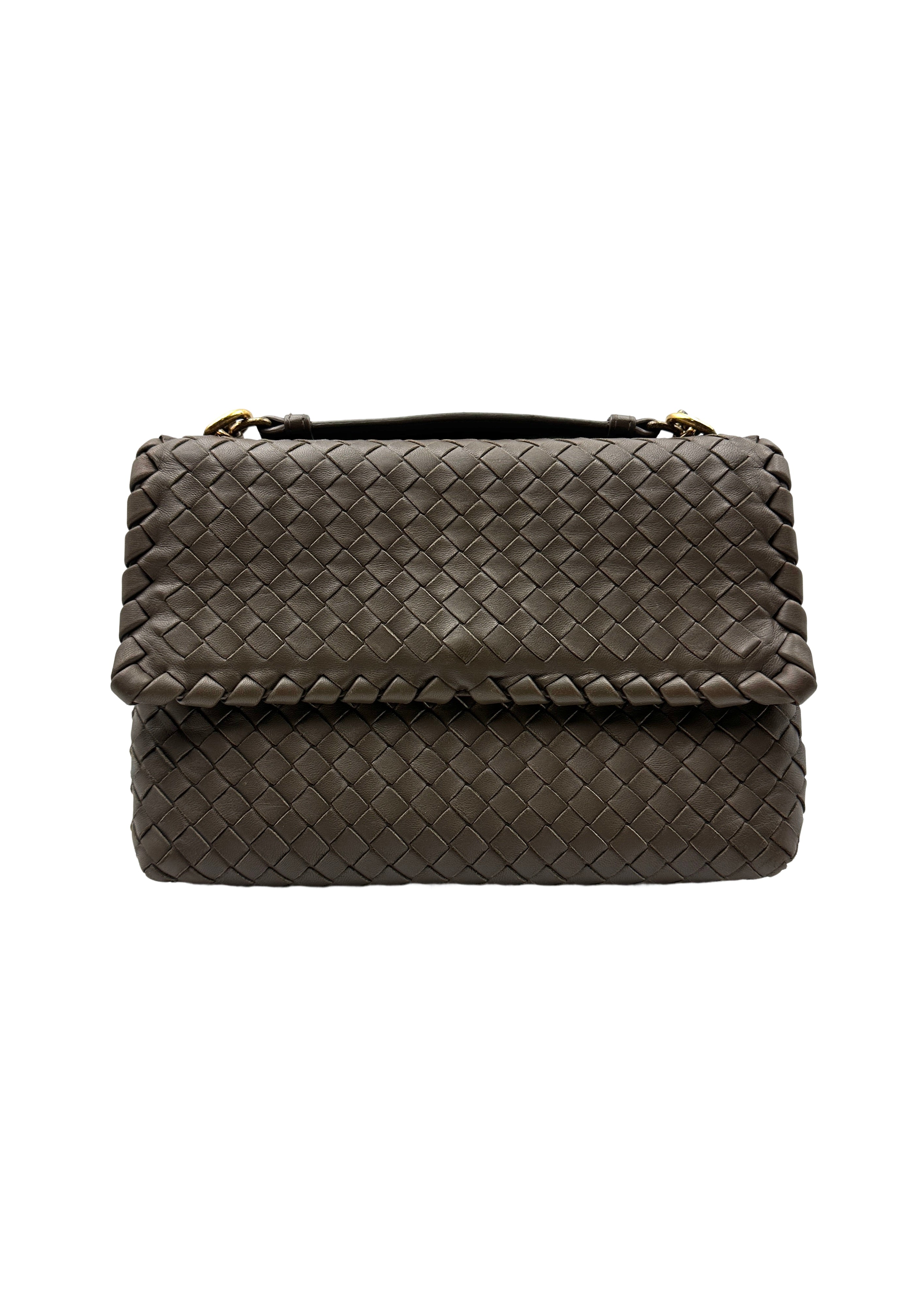 BV Bottega Veneta Olympia Knit Bag in Elephant Gray BV82
