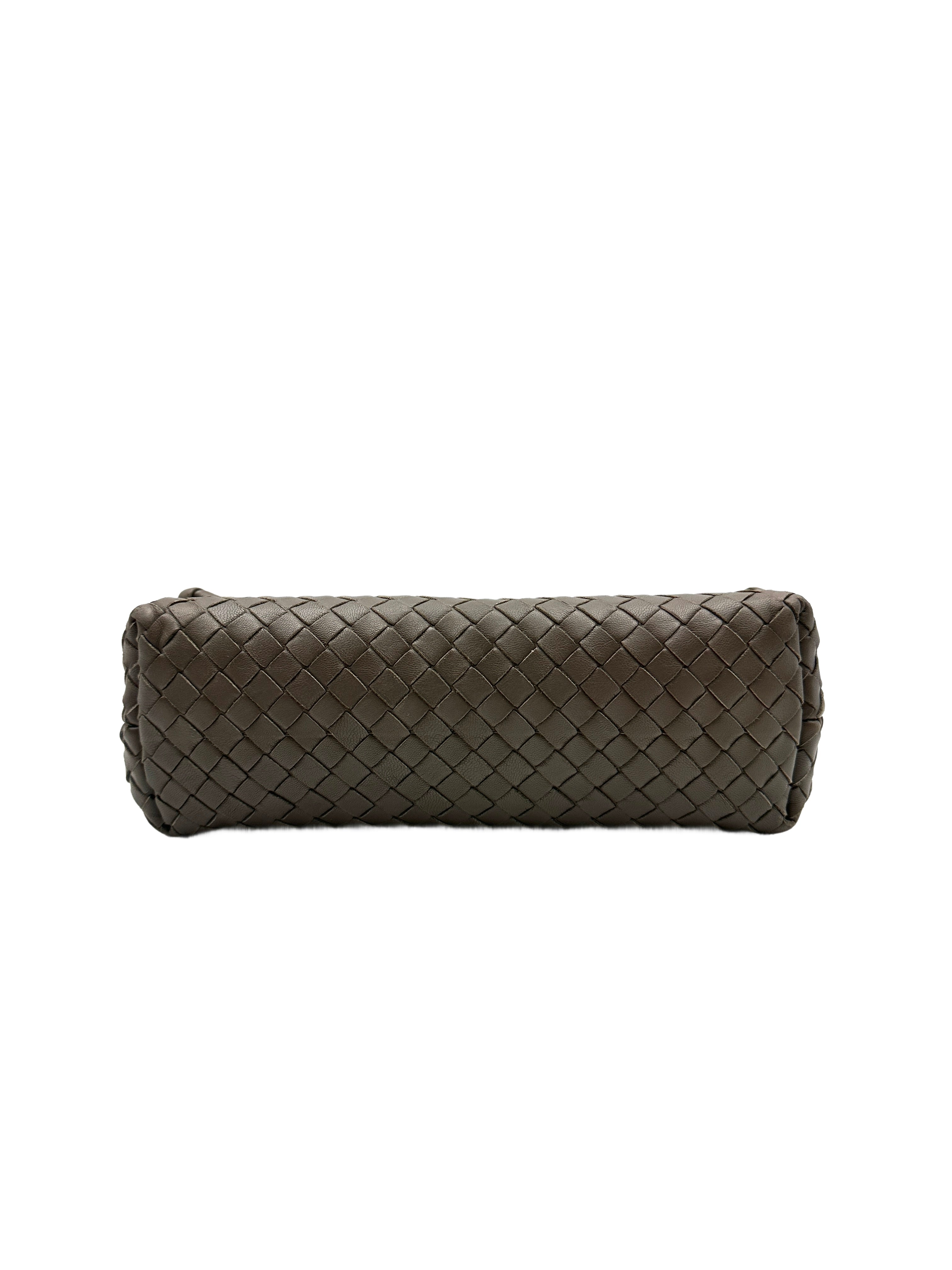 BV Bottega Veneta Olympia Knit Bag in Elephant Gray BV82