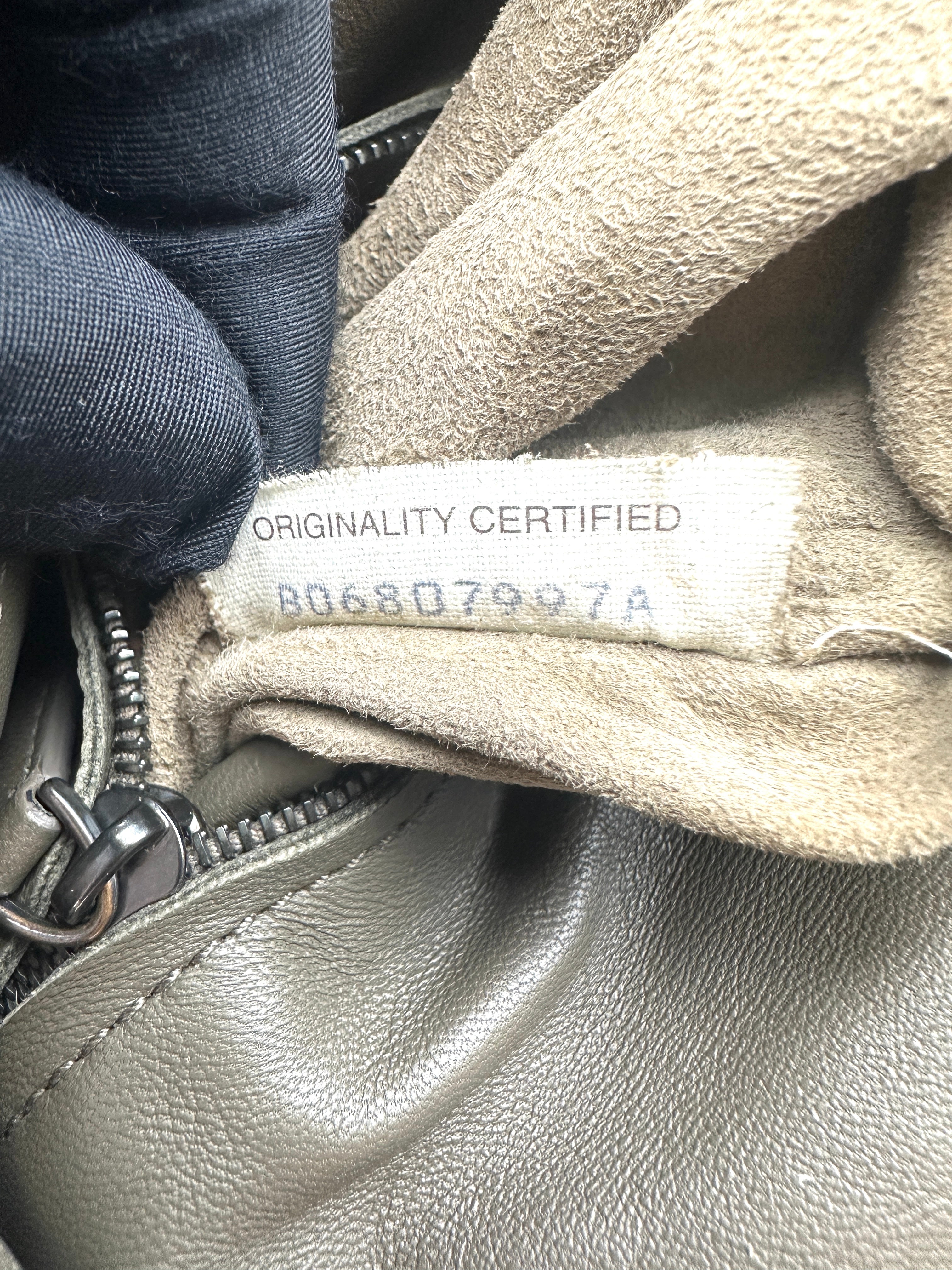BV Bottega Veneta Olympia Knit Bag in Elephant Gray BV82