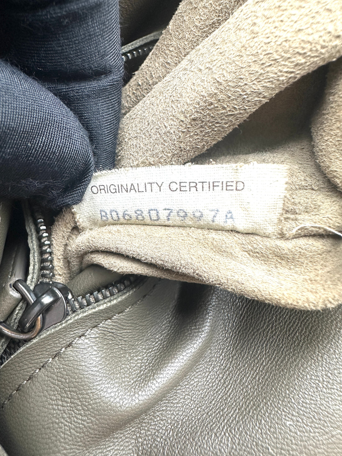 BV Bottega Veneta Olympia Knit Bag in Elephant Gray BV82