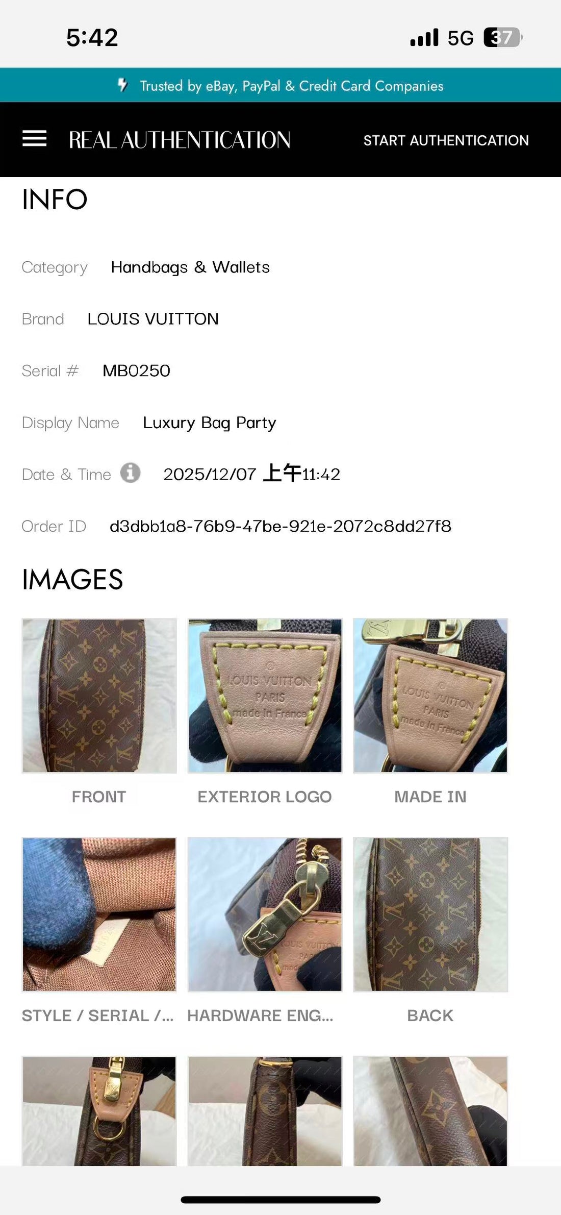 LV Mahjong Bag with Floral Pattern LVA03