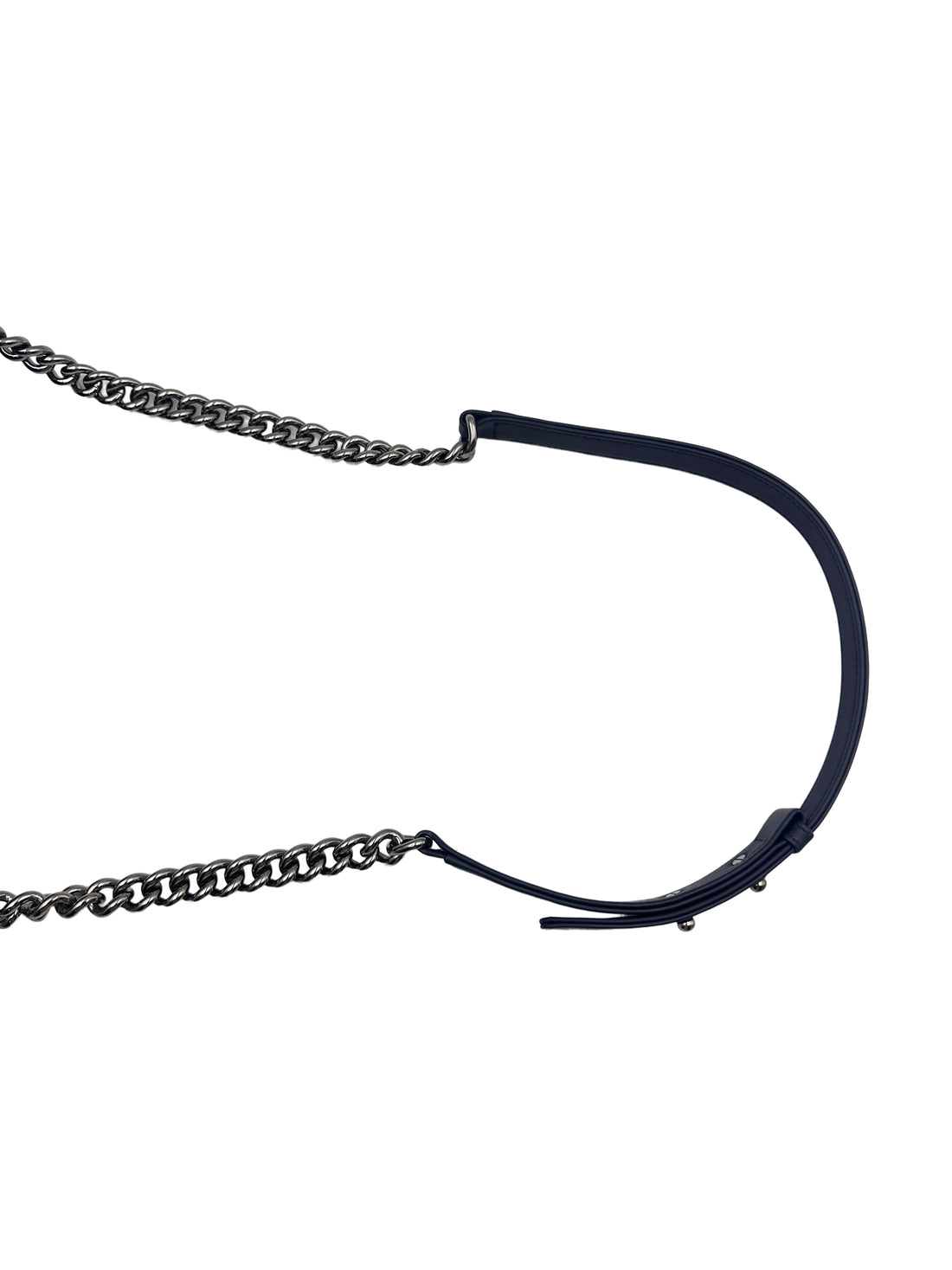 Chanel Classic LeBoy Bag with Silver Buckle Dark Blue (20***76) CC901