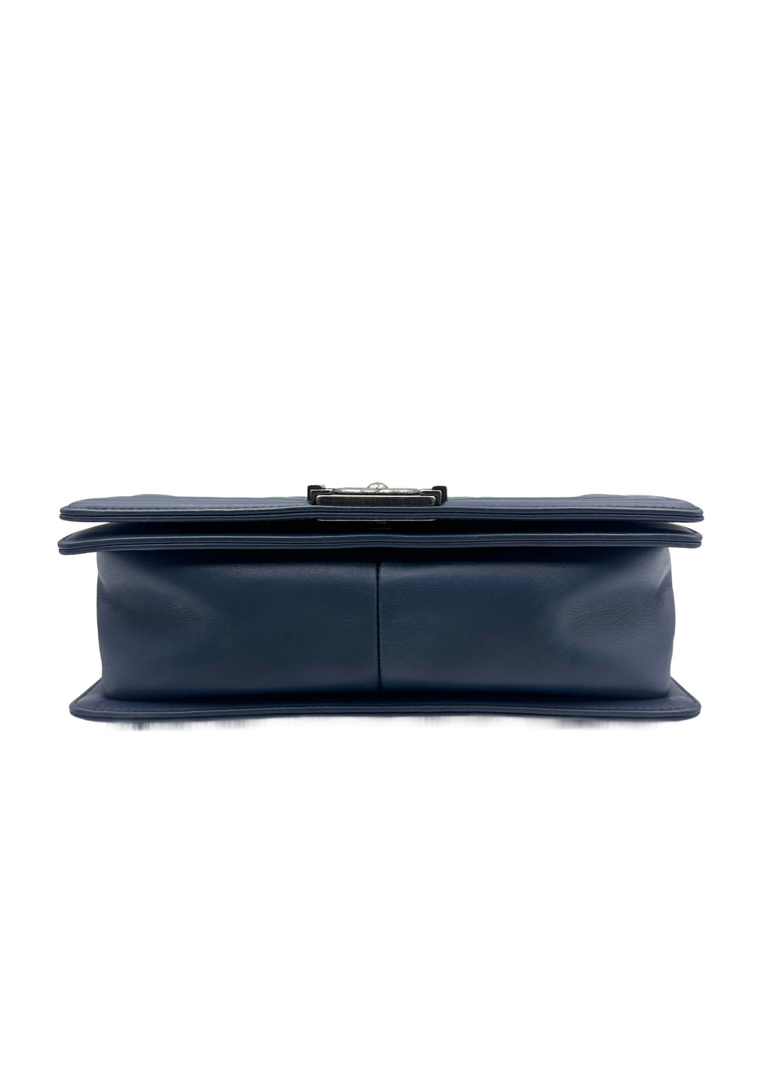 Chanel Leboy Bag with Antique-Finished Silver Buckle Blue Color (26***94) CC902