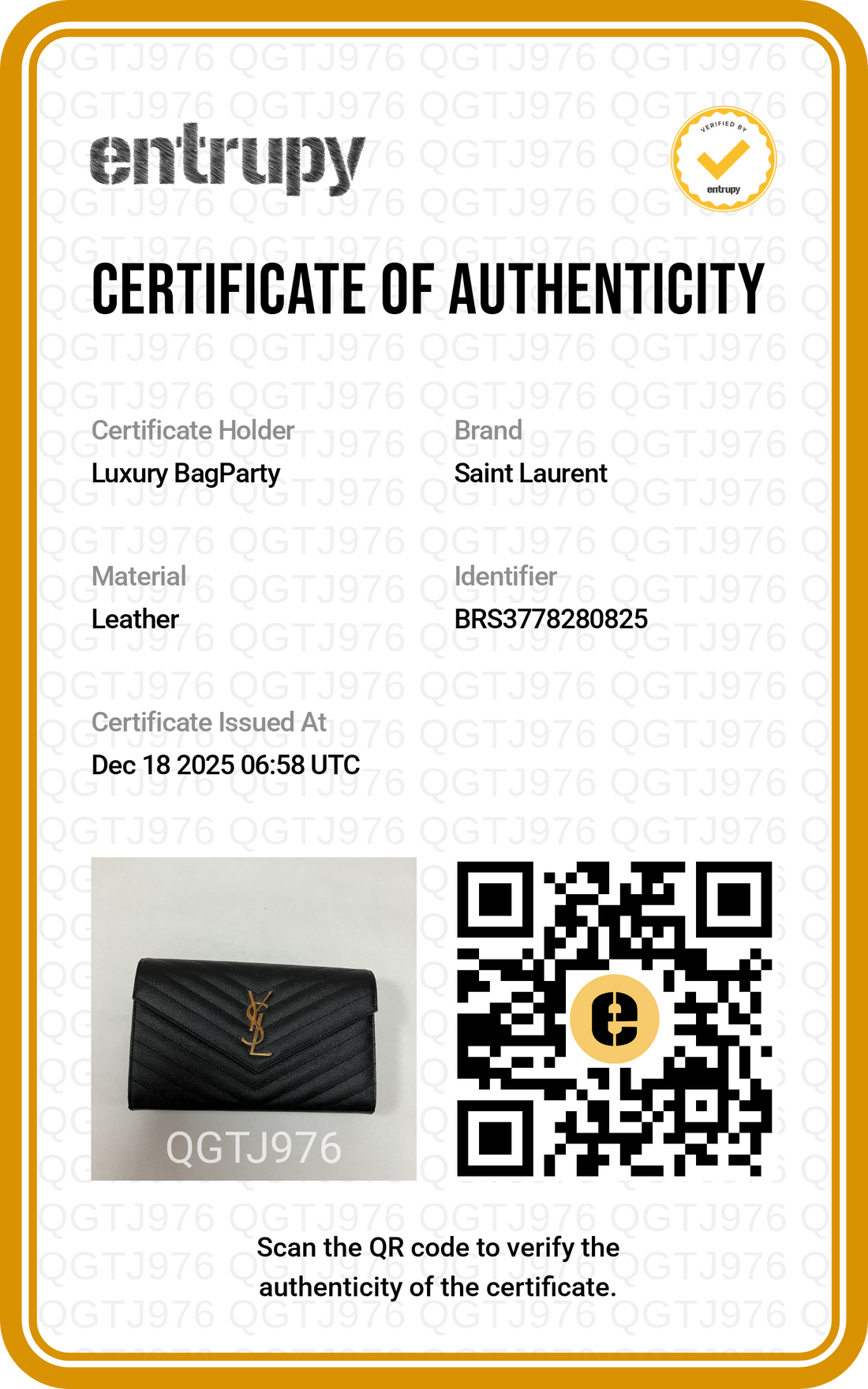 Saint Laurent Cassandre Envelope Crossbody Bag SLKT