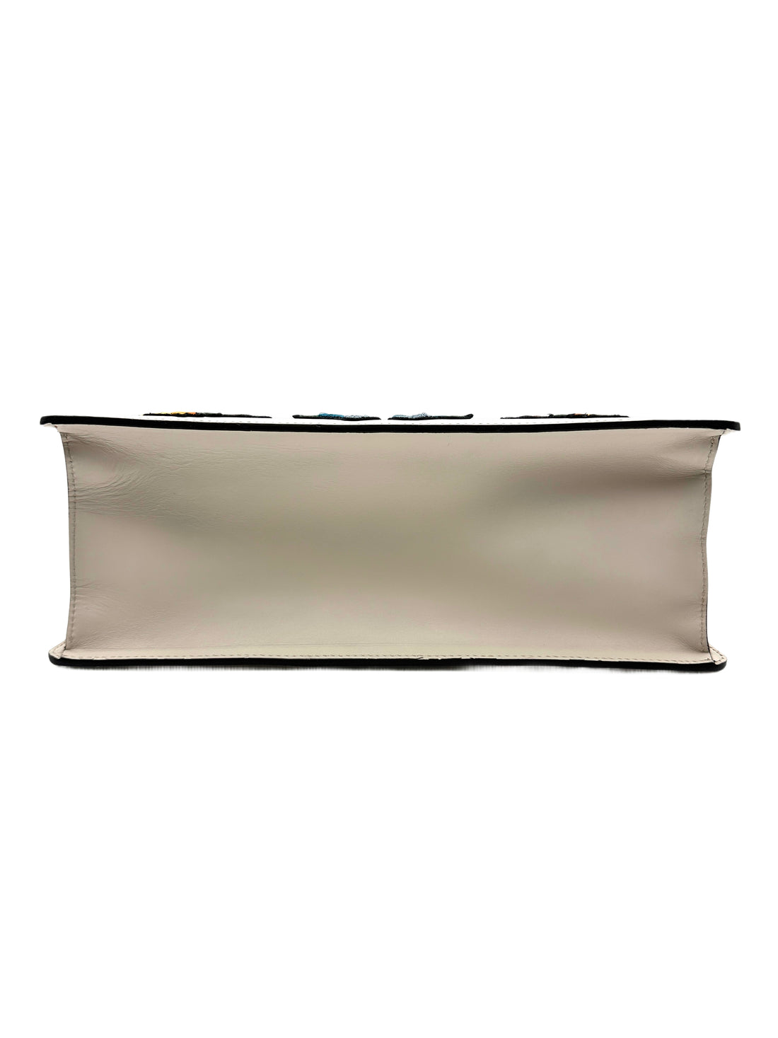 Gucci White Full-Leather Large Sylvie Shoulder/Crossbody Bag GG608