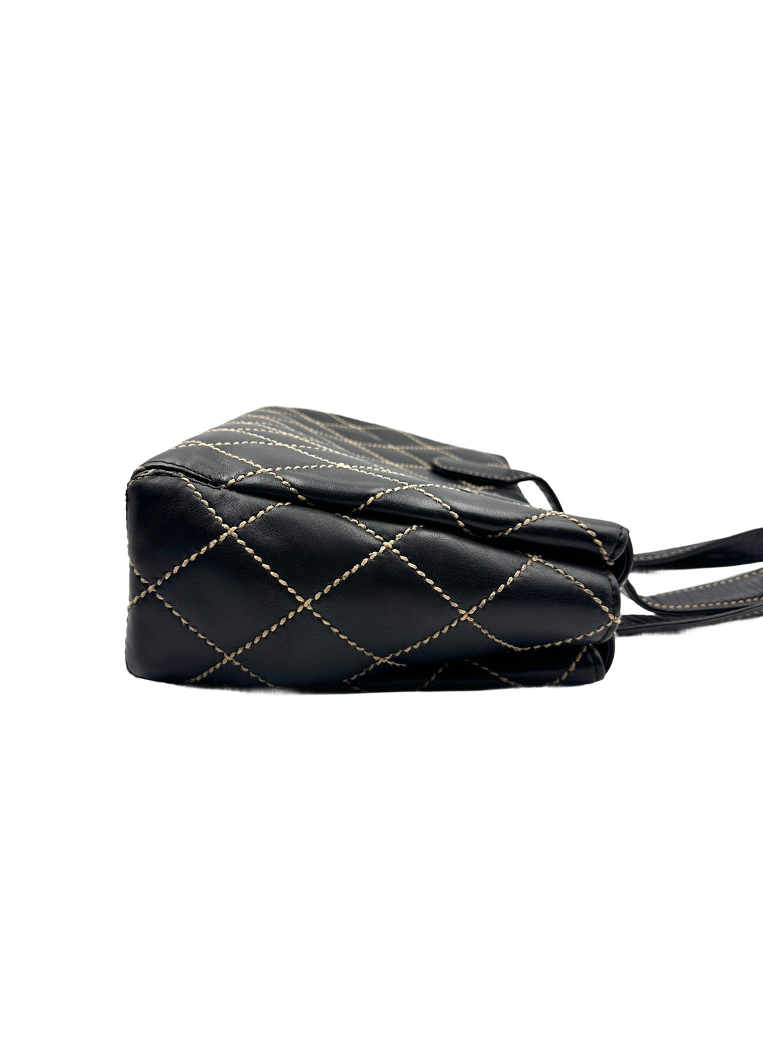 Chanel Vintage Boston Tote with Exposed Stitching (68***11) CC904