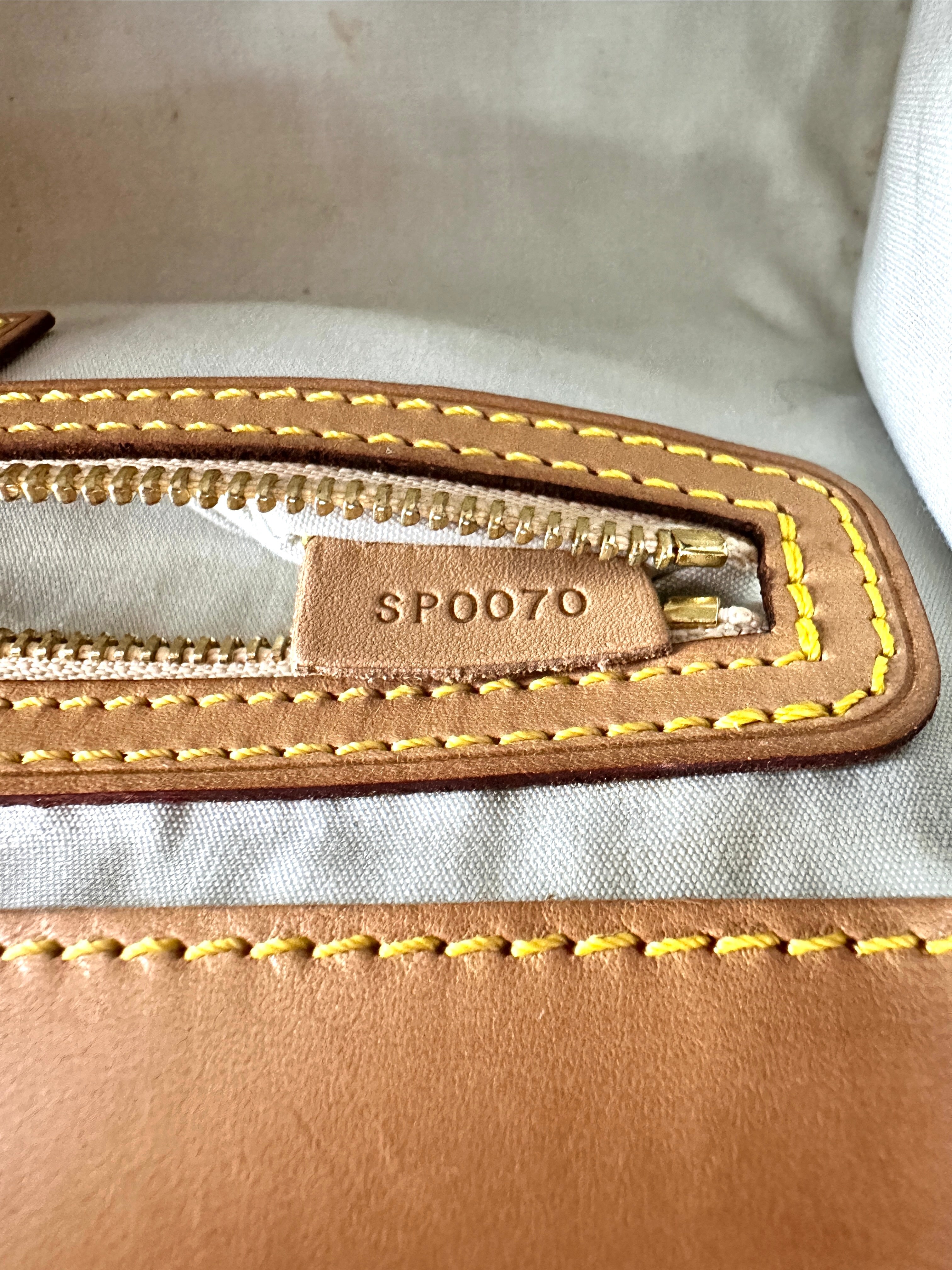 LV Monogram Denim Chain Flap Envelope Hobo Bag LV1409