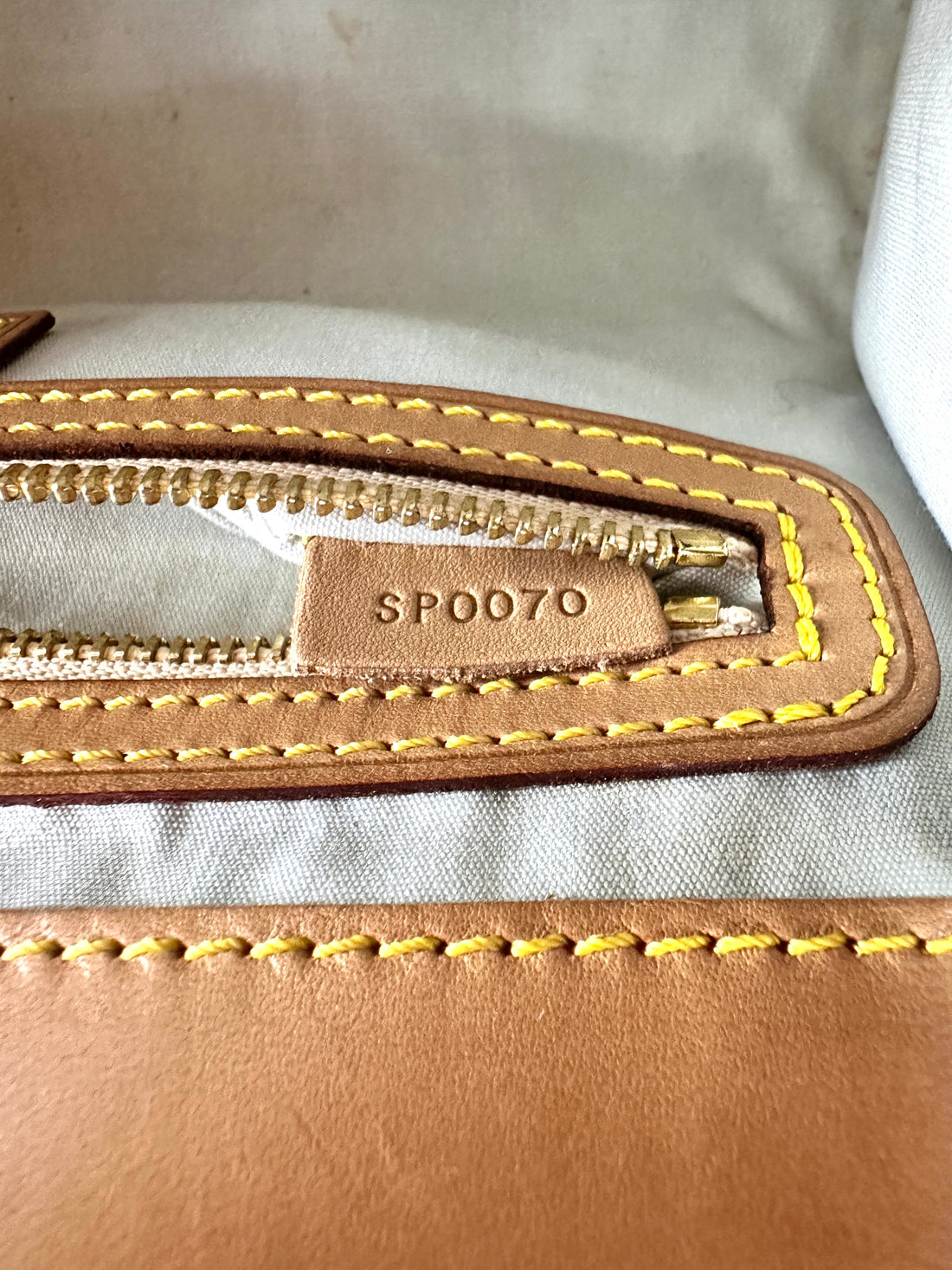 LV Monogram Denim Chain Flap Envelope Hobo Bag LV1409