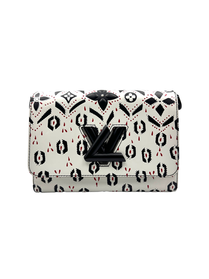 Louis Vuitton Twist Limited Edition Graffiti Bag, White and Black Color Scheme LV1411