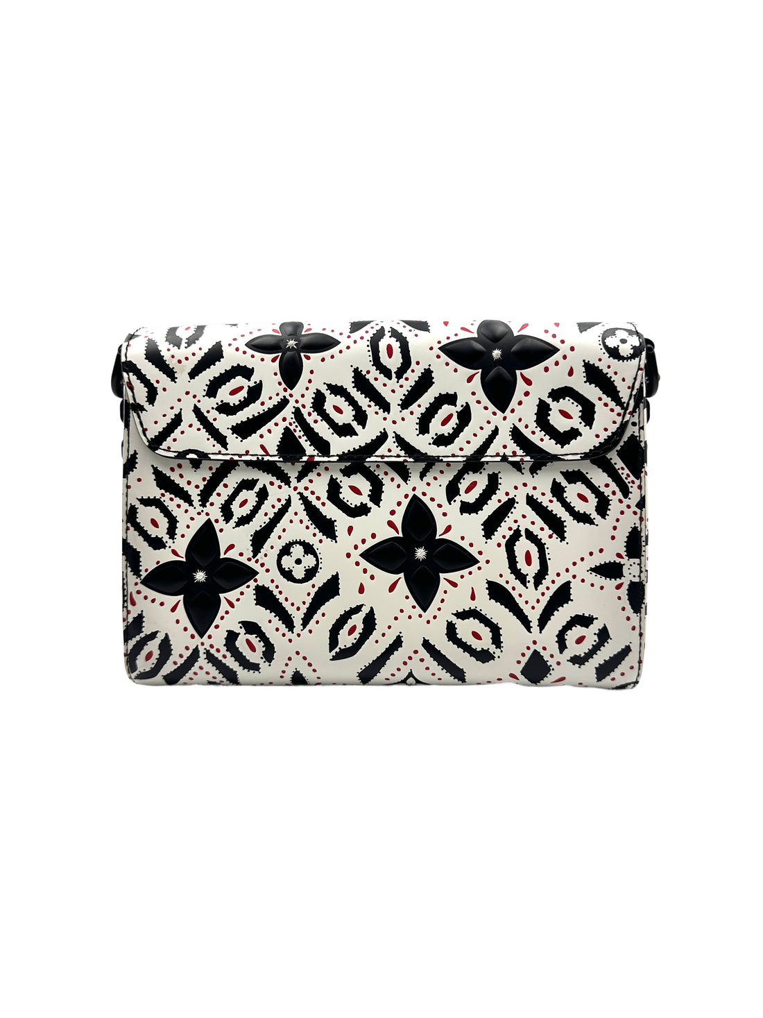 Louis Vuitton Twist MM Black and White Graphic Print Calfskin Shoulder Bag LV1411
