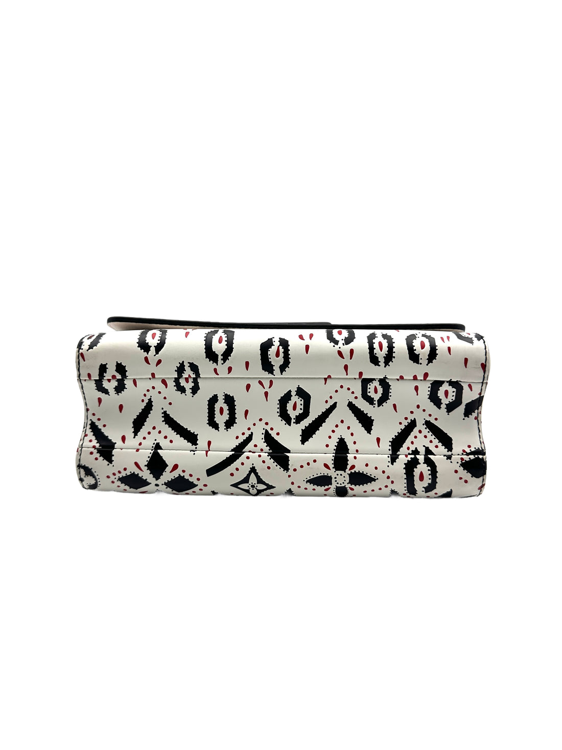 Louis Vuitton Twist MM Black and White Graphic Print Calfskin Shoulder Bag LV1411