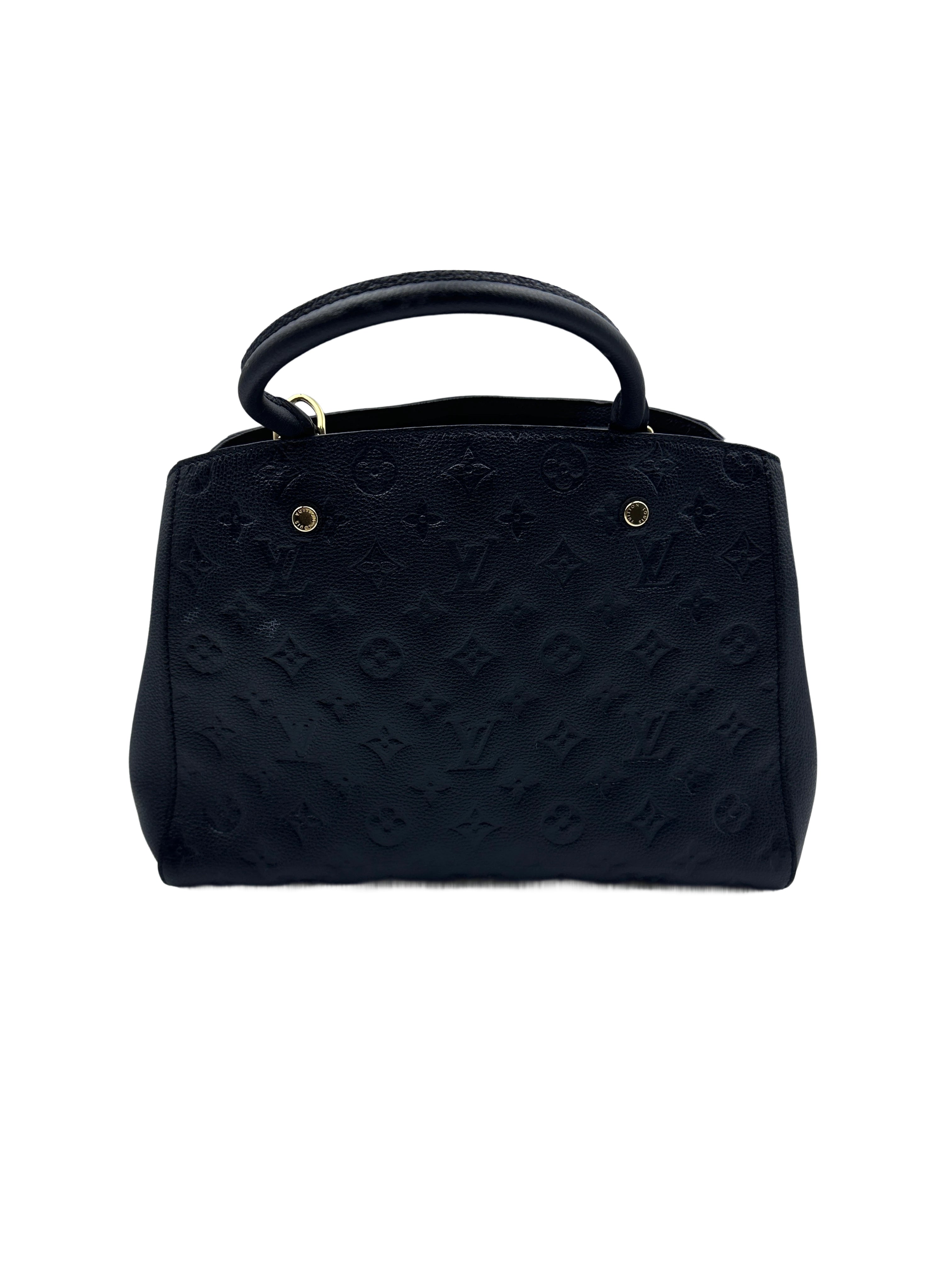 Louis Vuitton Black and Gold Monogram Medium Bag LV1414