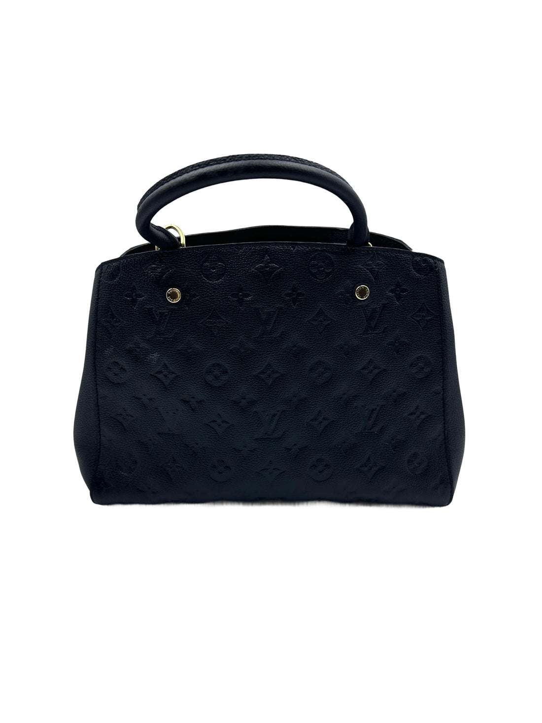 Louis Vuitton Black and Gold Monogram Medium Bag LV1414